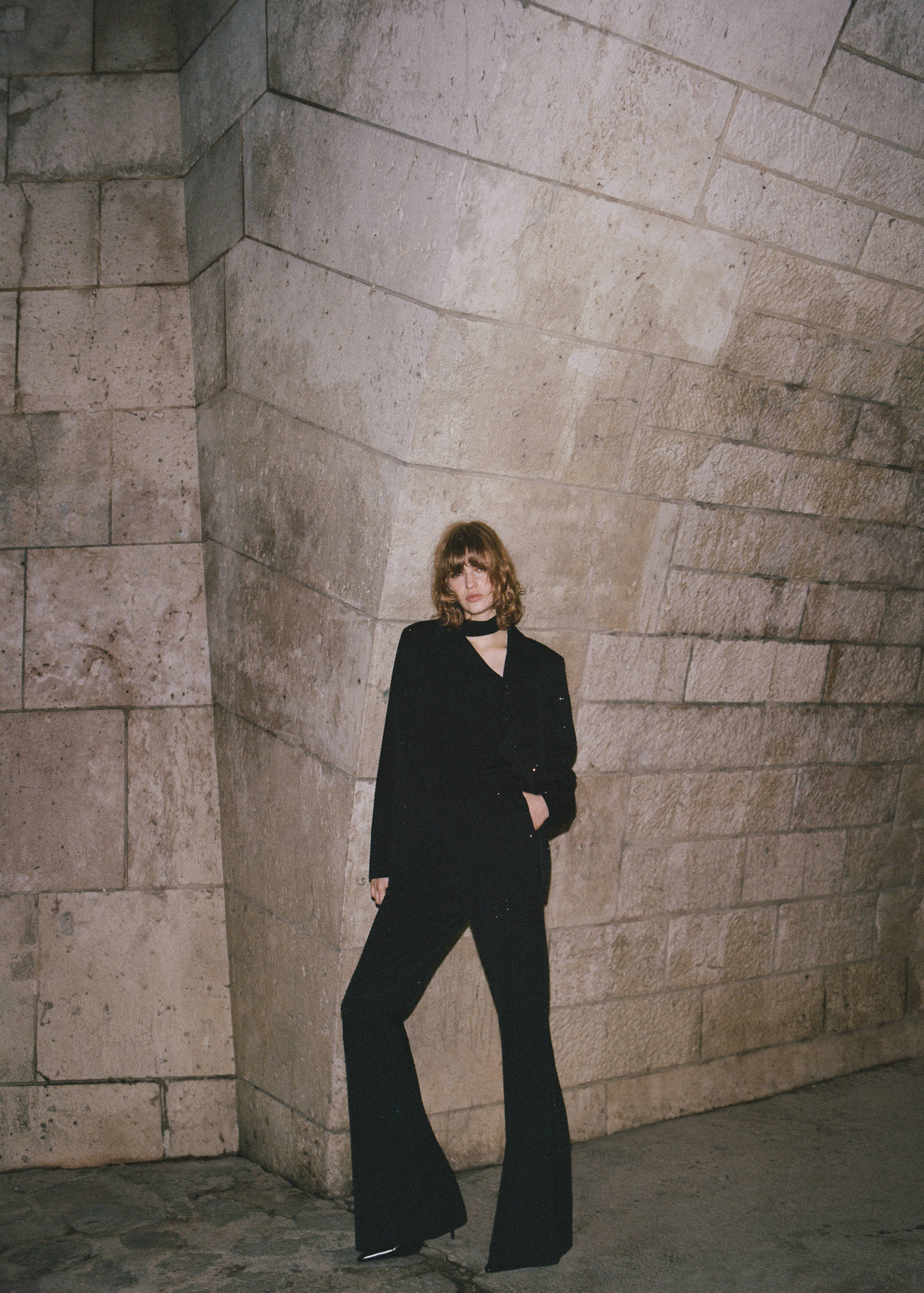 Rhinestone flared trousers - Details of the article 6