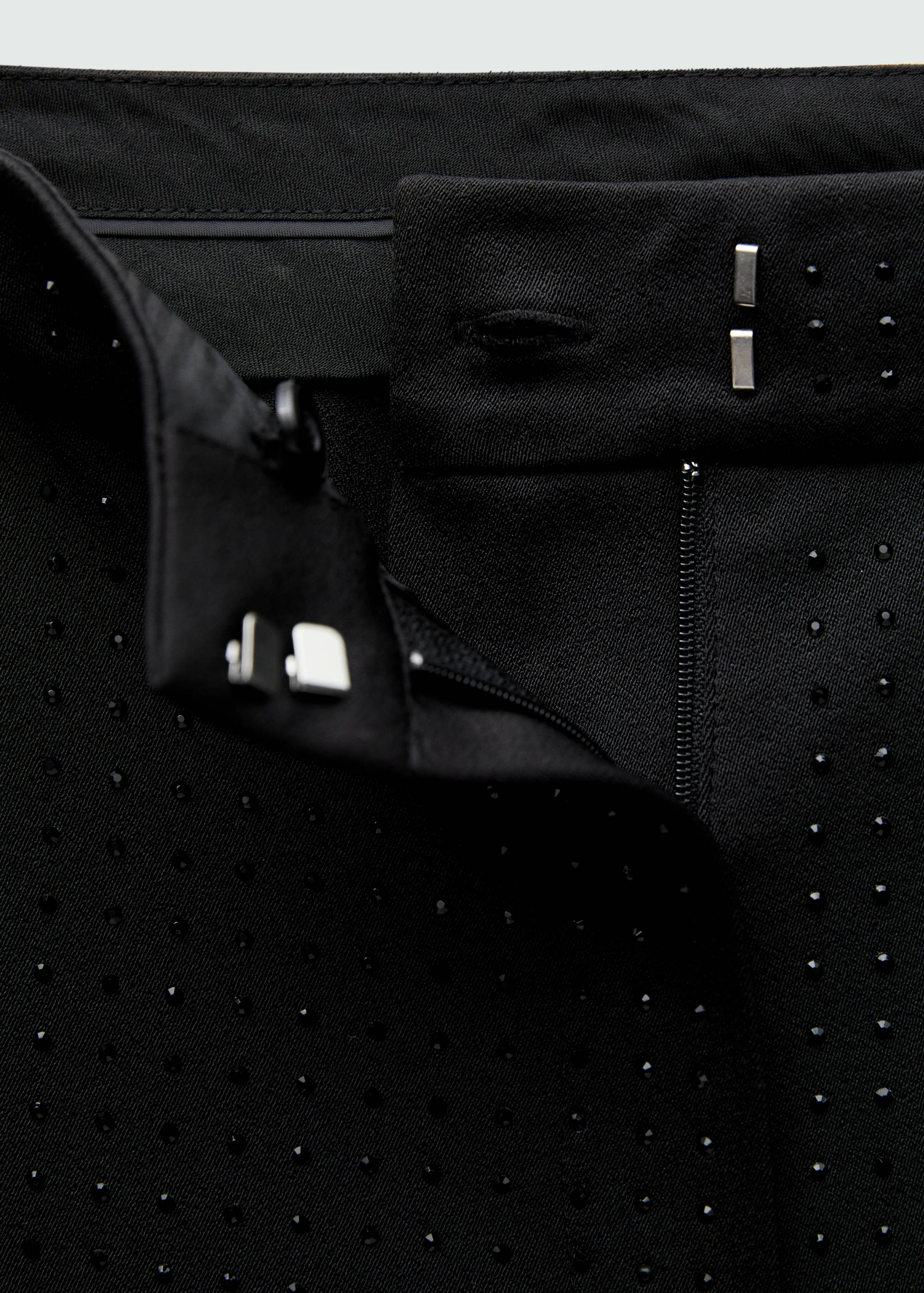 Rhinestone flared trousers - Details of the article 0