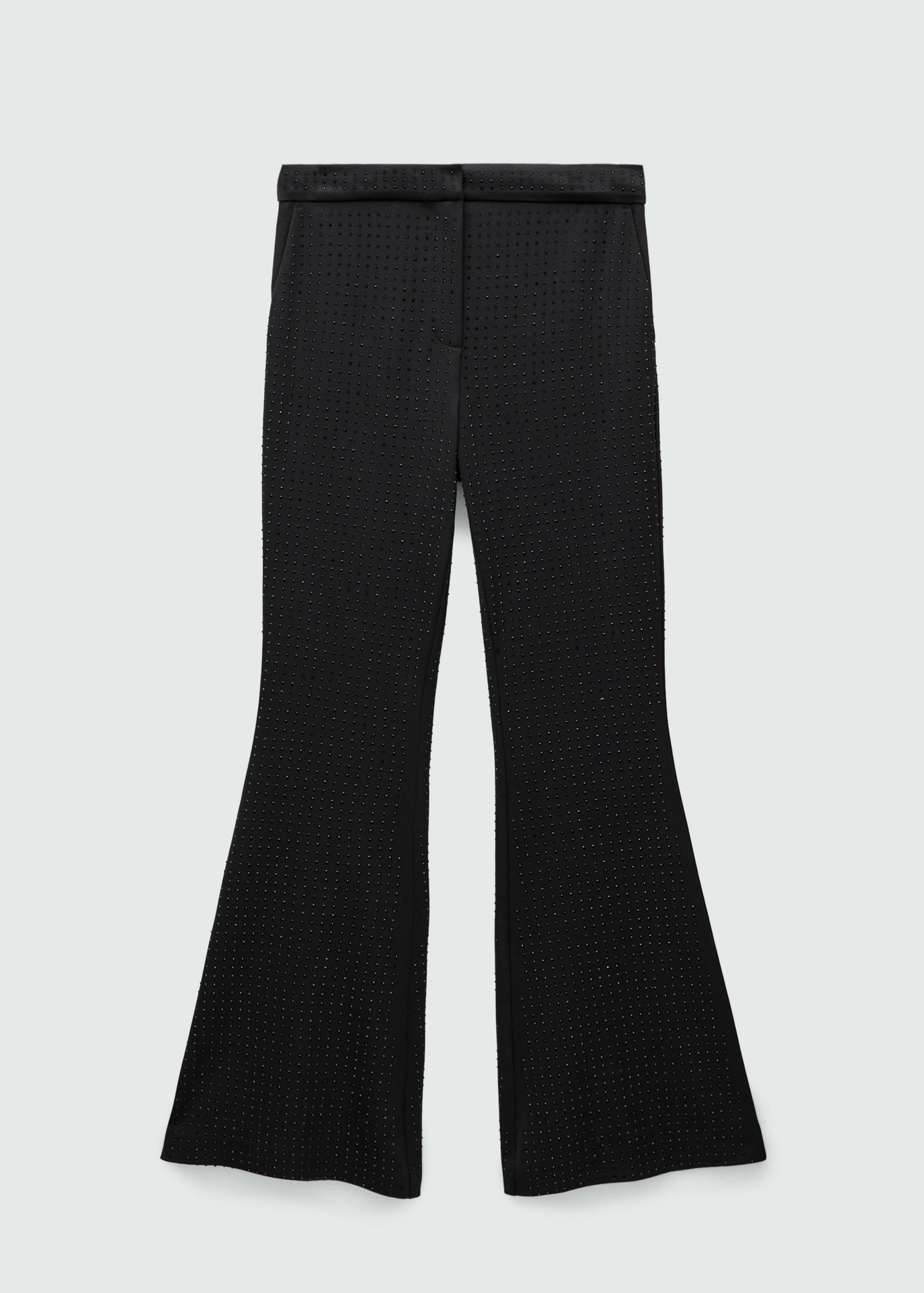 Rhinestone flared trousers - Article without model