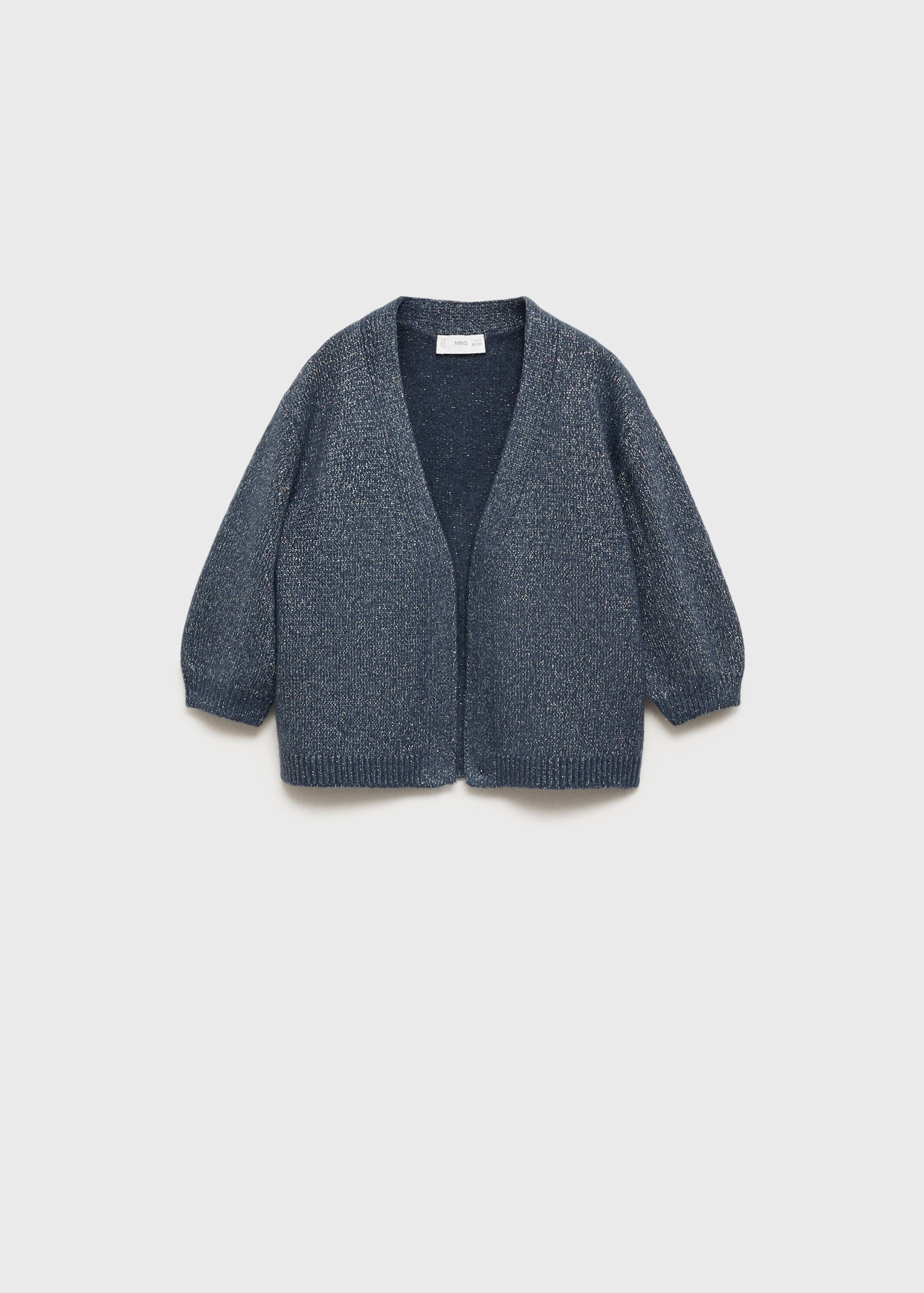 Lurex knitted cardigan - Article without model
