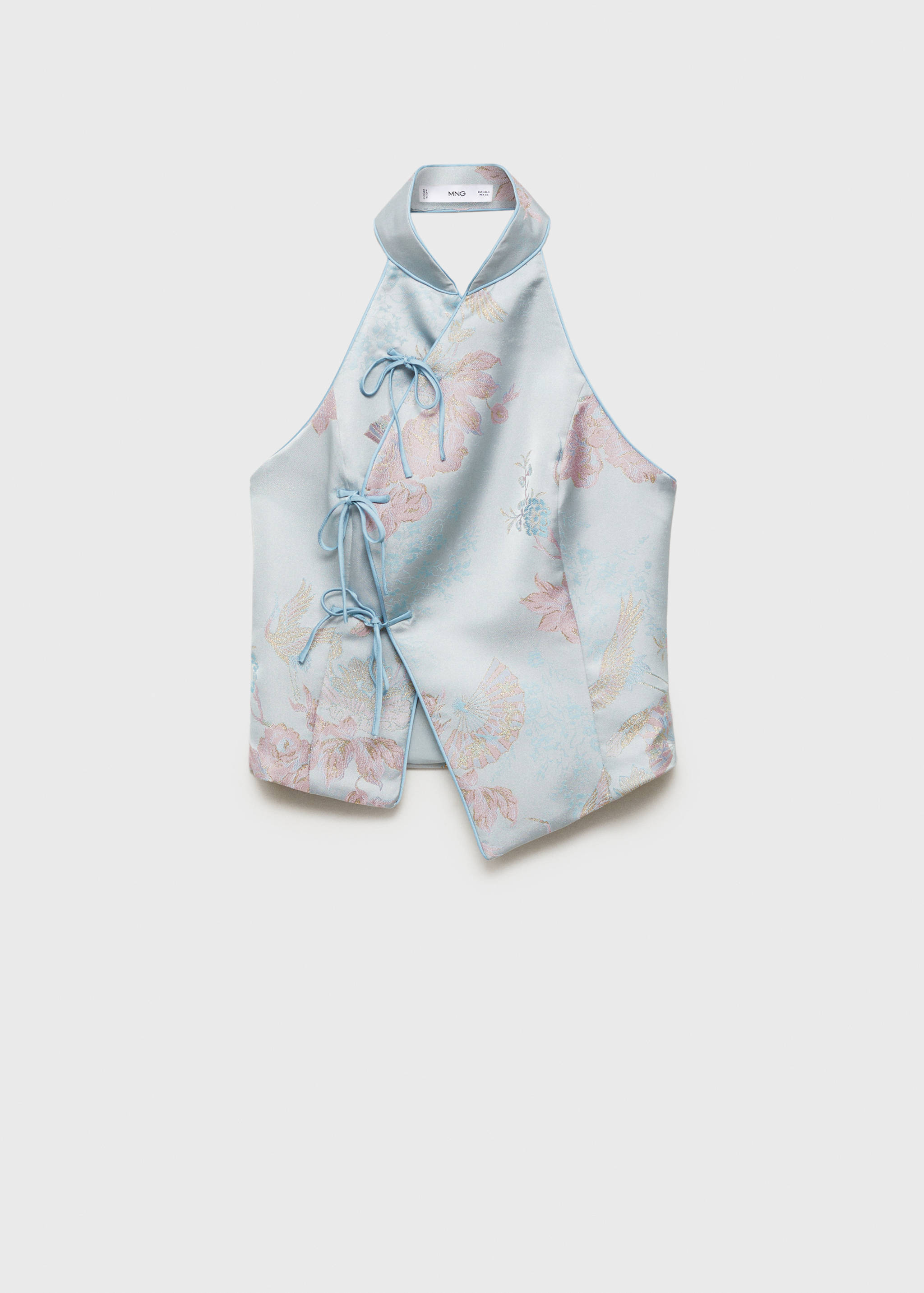 Satin top with bows - Article without model