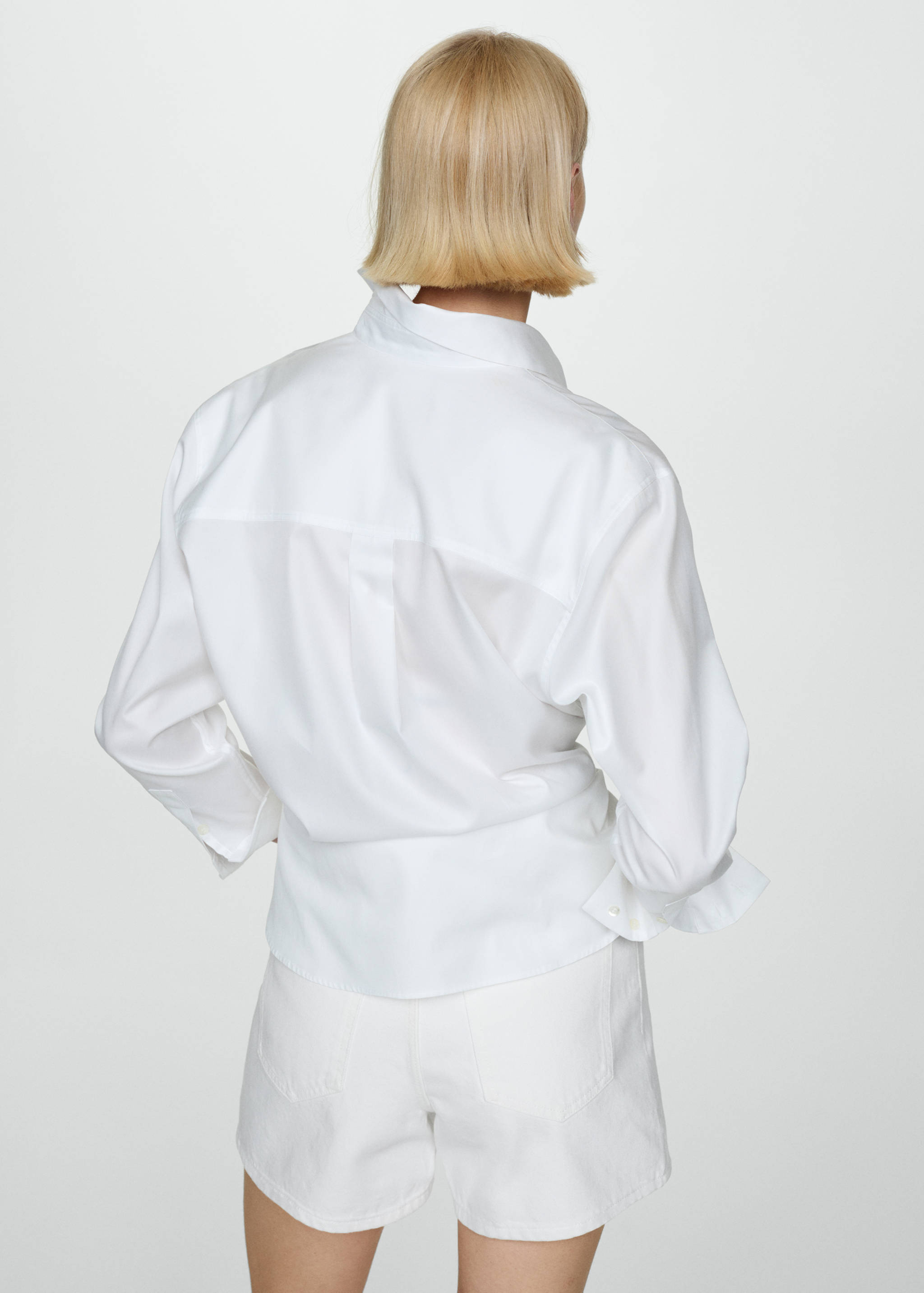 Short jean taille haute - Verso de l’article
