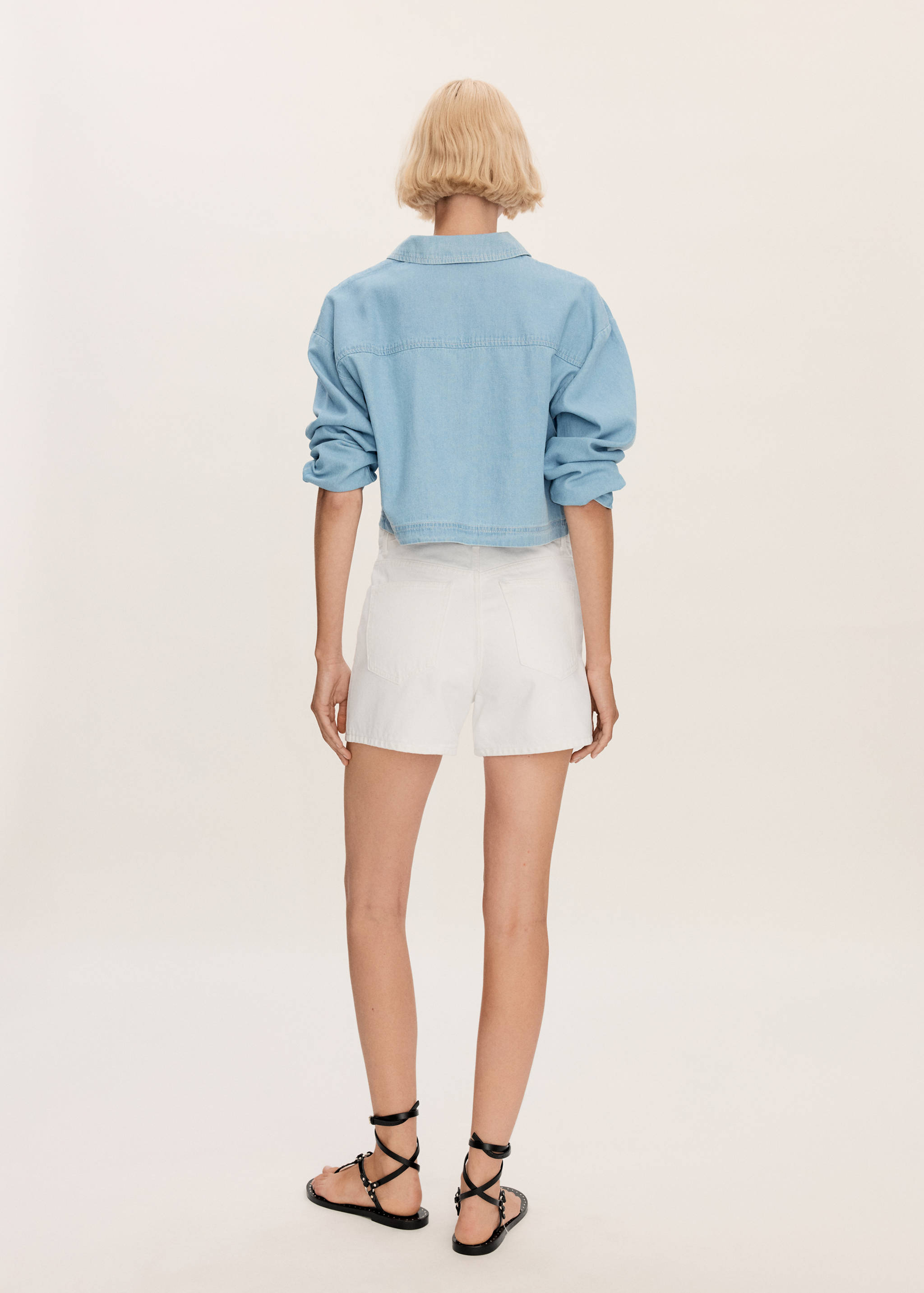 Short jean taille haute - Détail de l'article 1