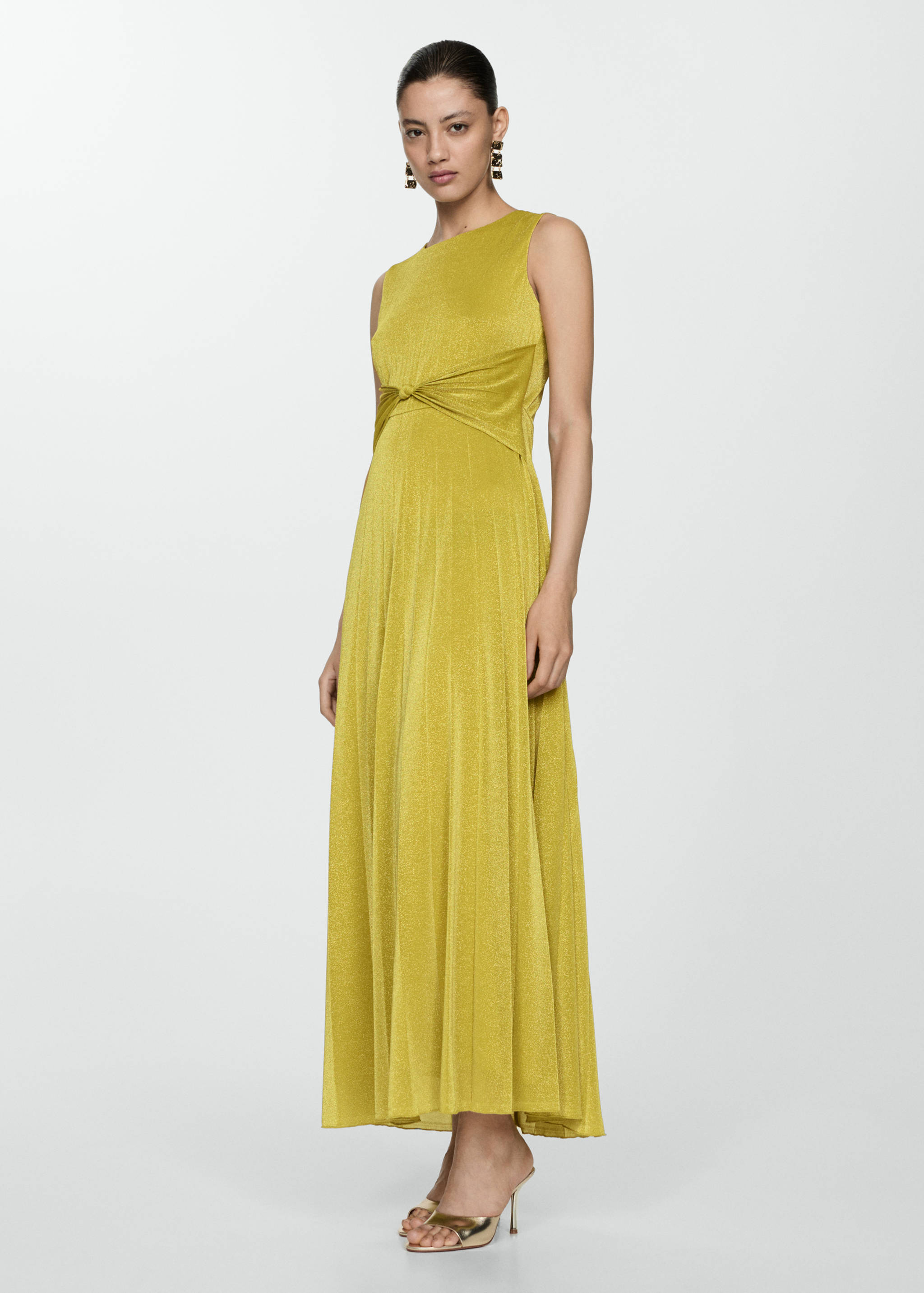 Knotted lurex dress - General plane