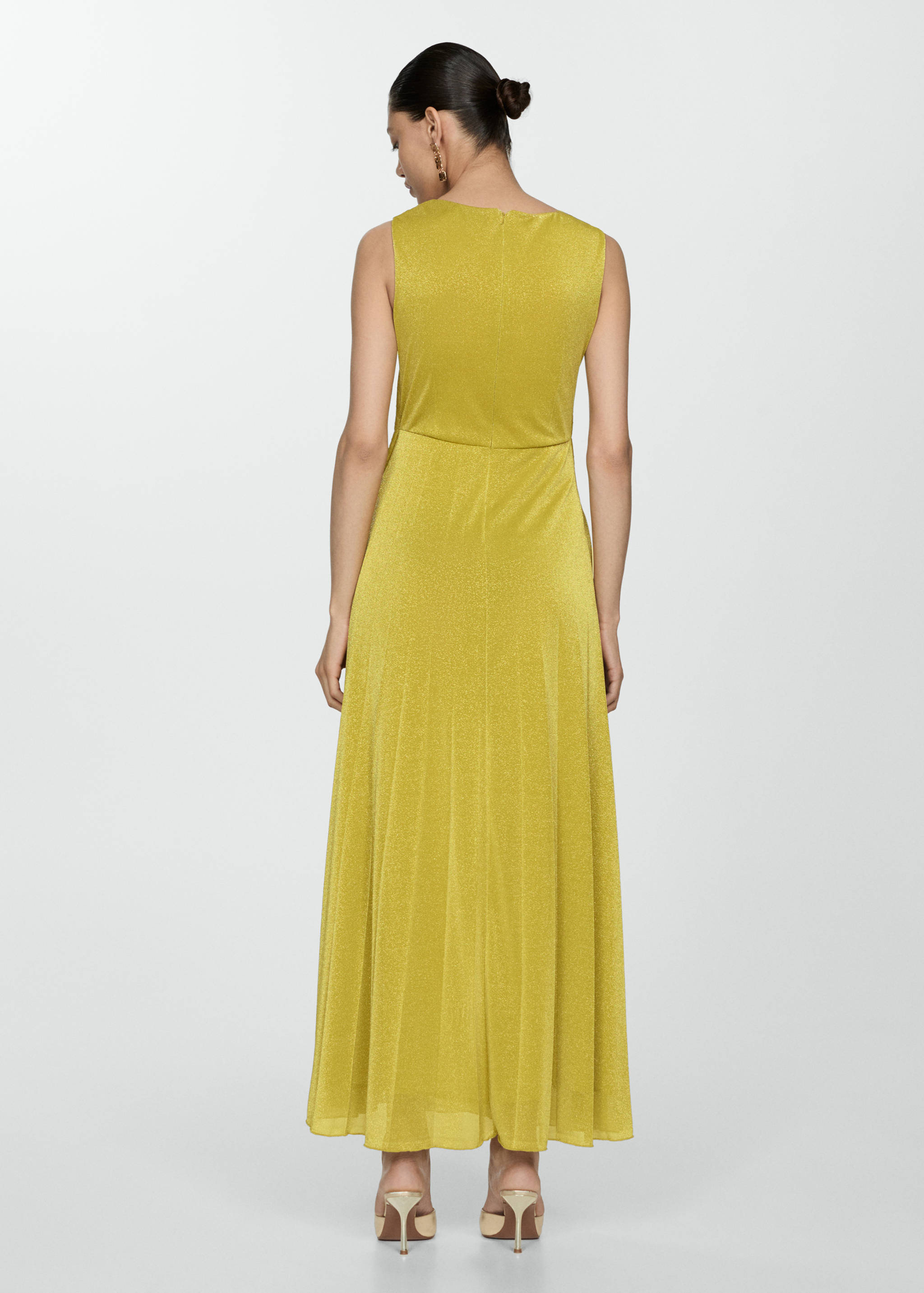 Knotted lurex dress - Reverse of the article