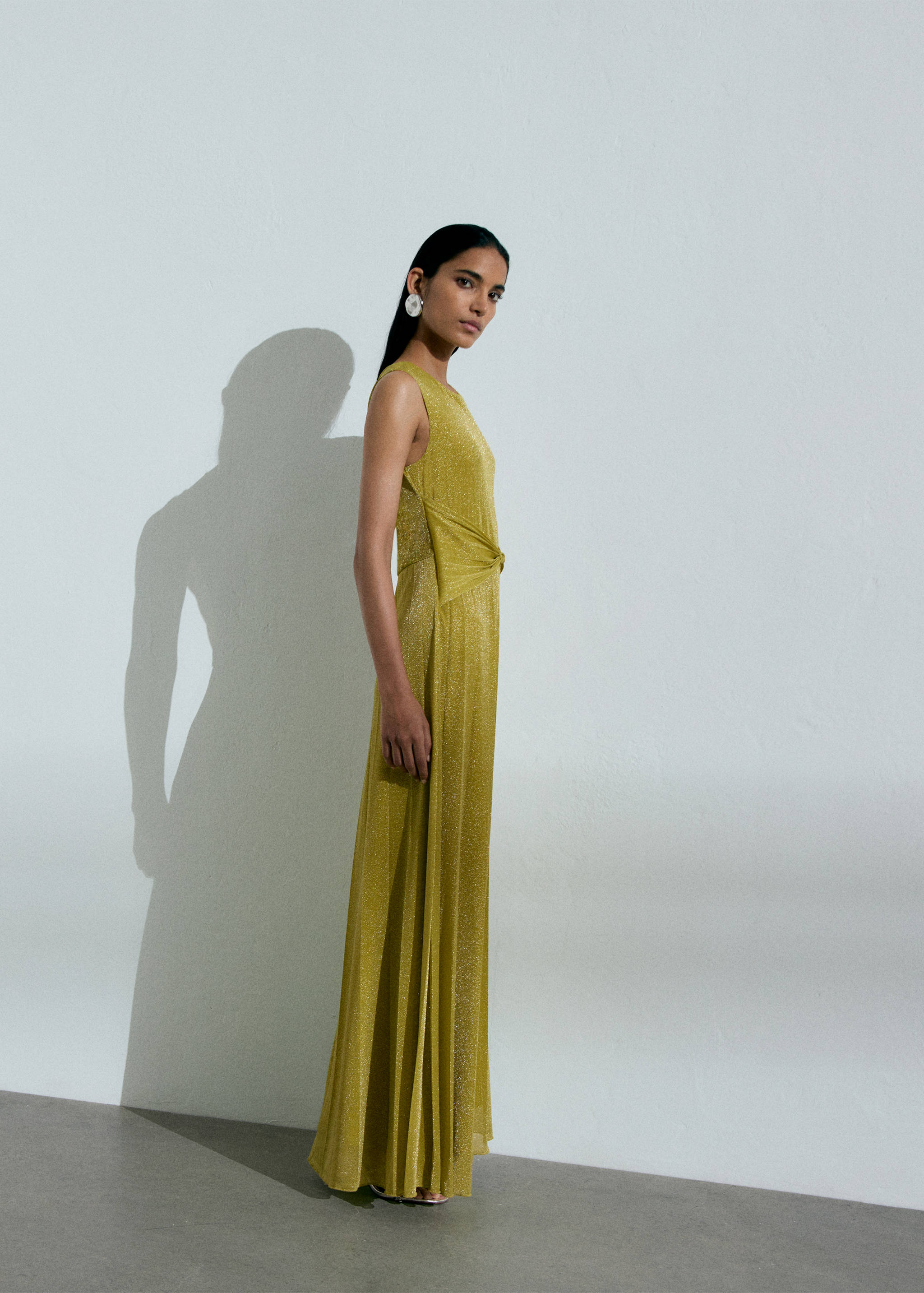 Knotted lurex dress - Details of the article 6