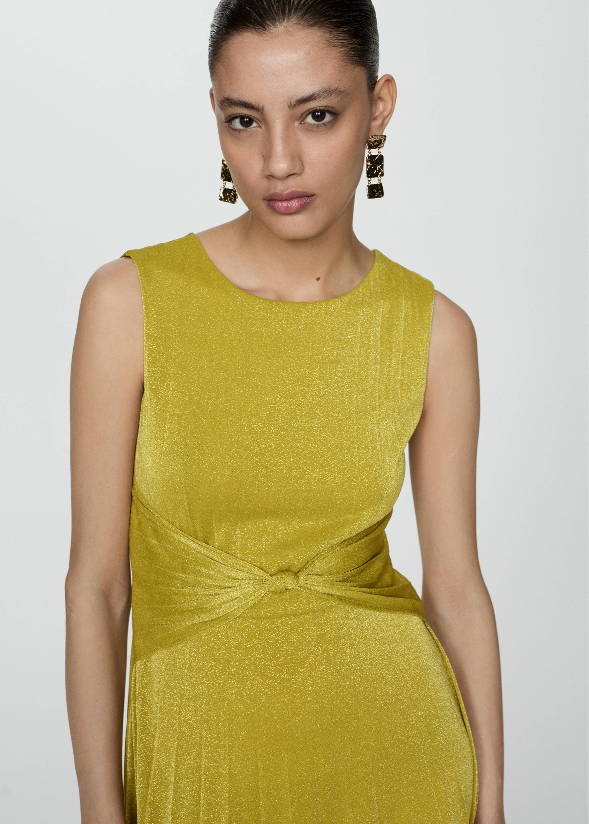 Knotted lurex dress - Details of the article 2