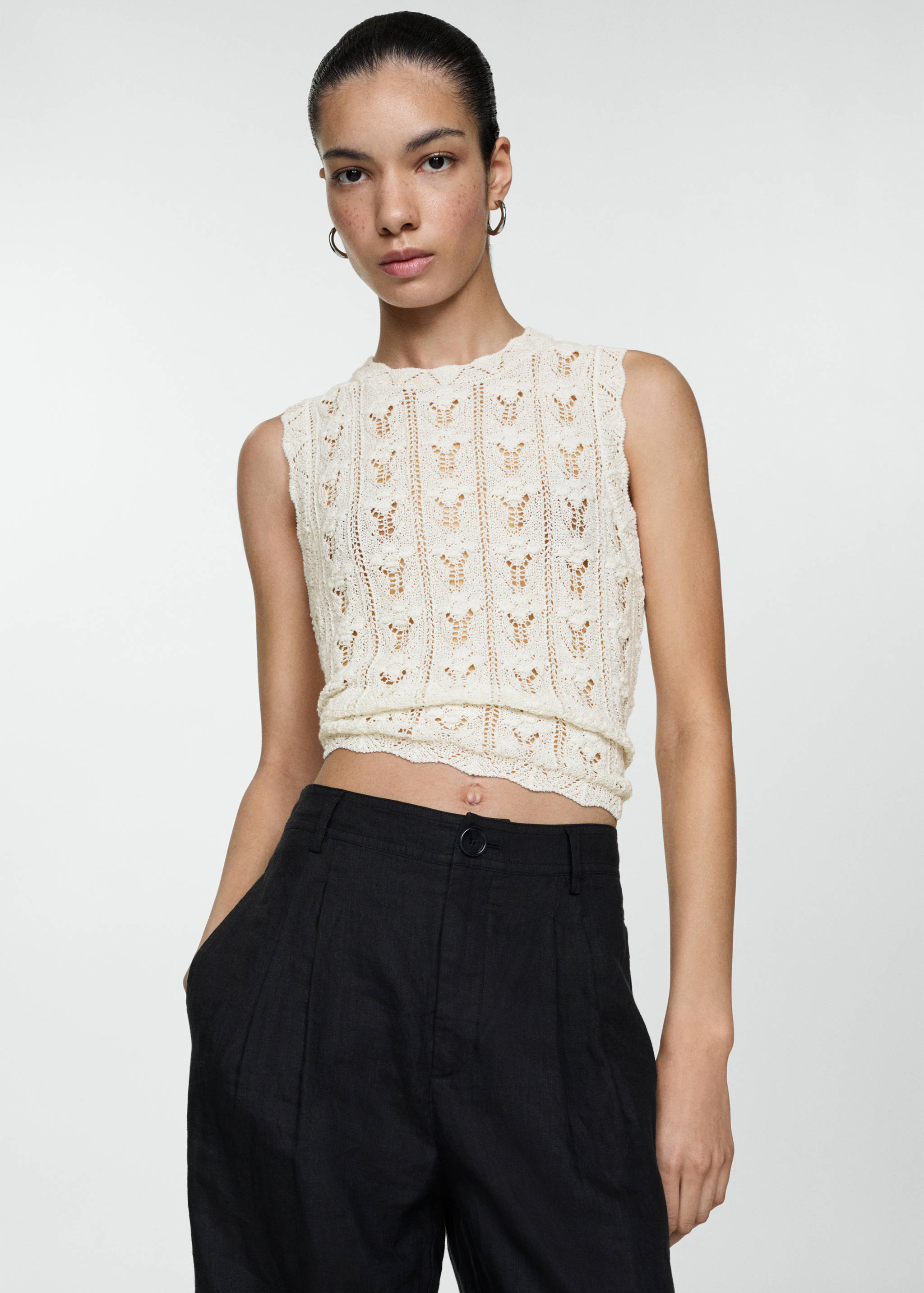 Top maille crochet - Plan moyen