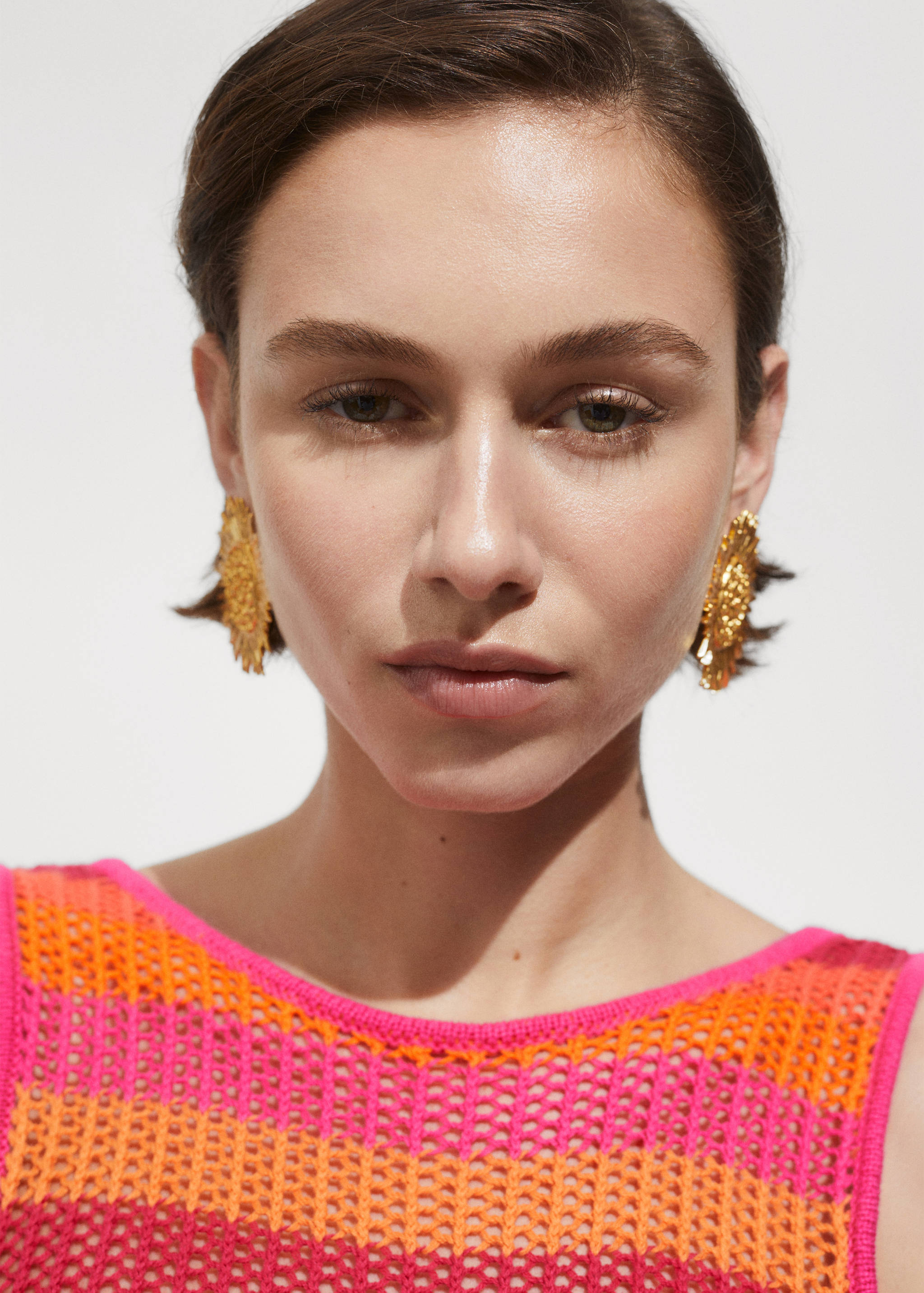 Платье кроше в полоску - Деталь изделия 1