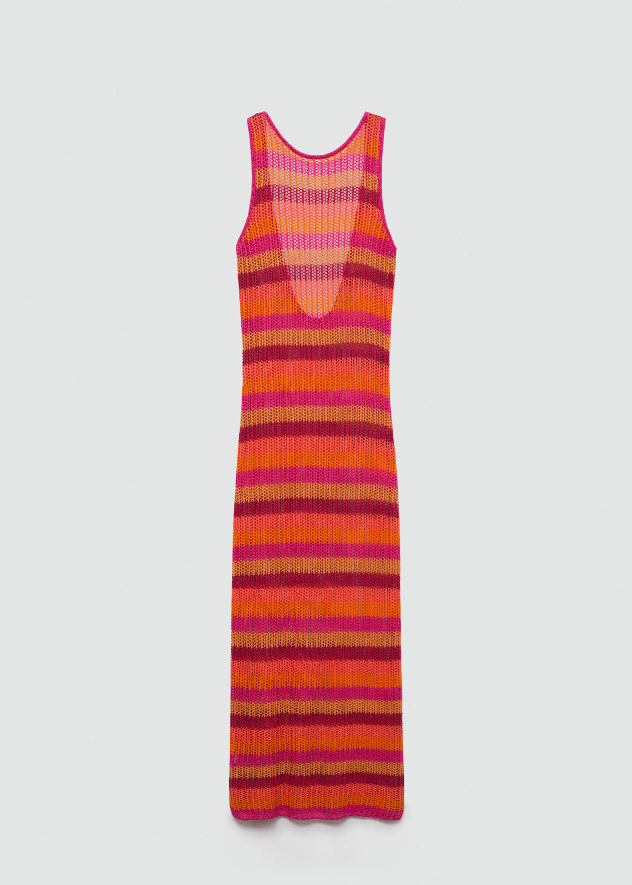 Платье кроше в полоску - Изделие без модели