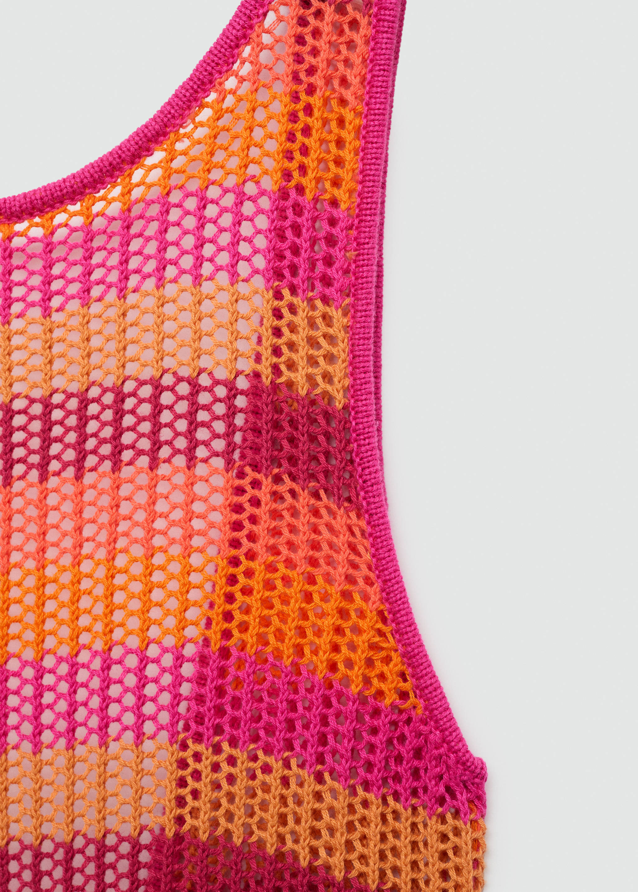 Платье кроше в полоску - Деталь изделия 8