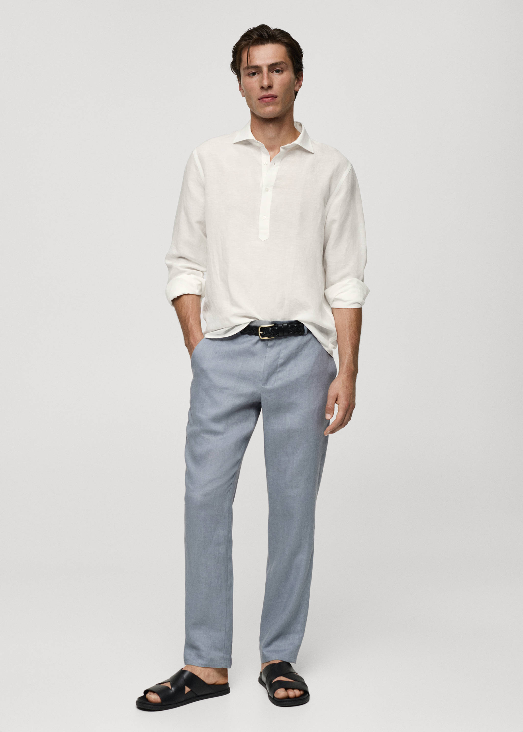 Relaxed-fit Tencel™ linen shirt - General plane