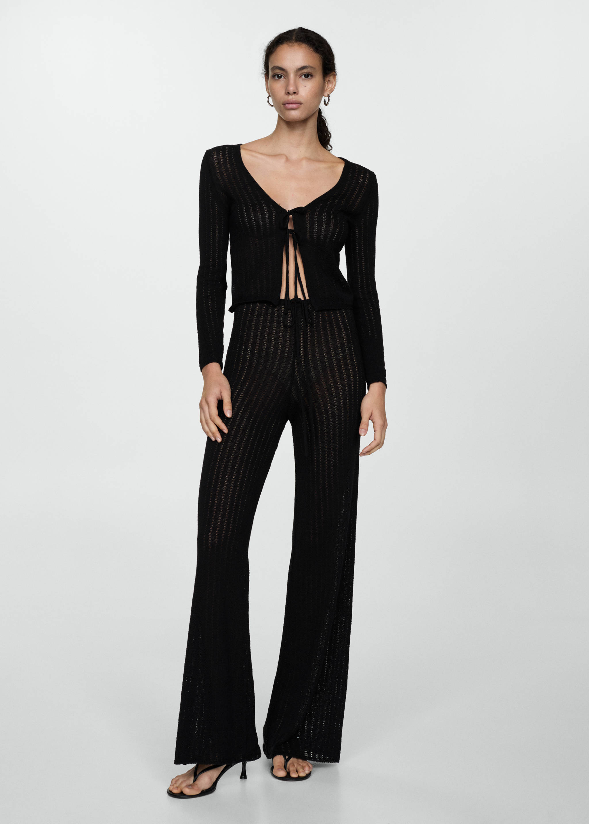 Straight knitted pants - General plane