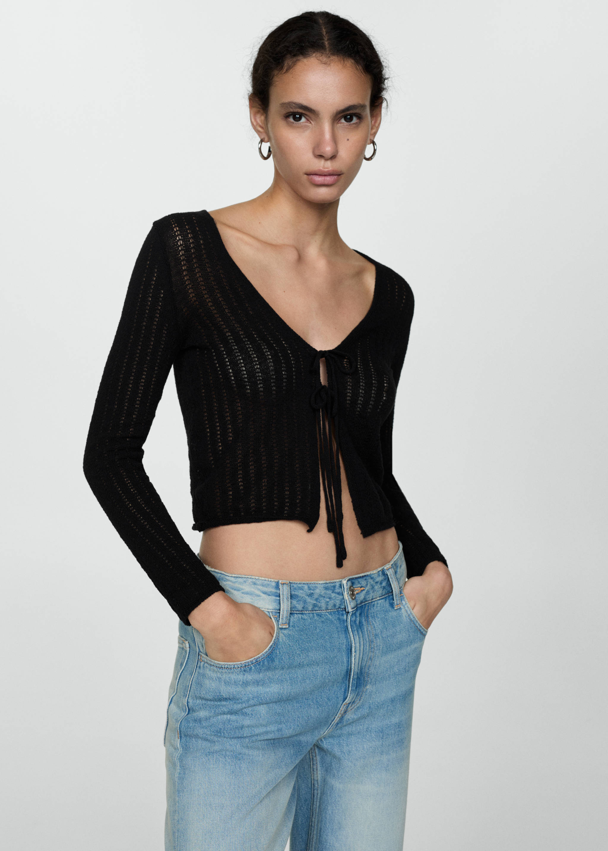 Straight knitted pants - Details of the article 6