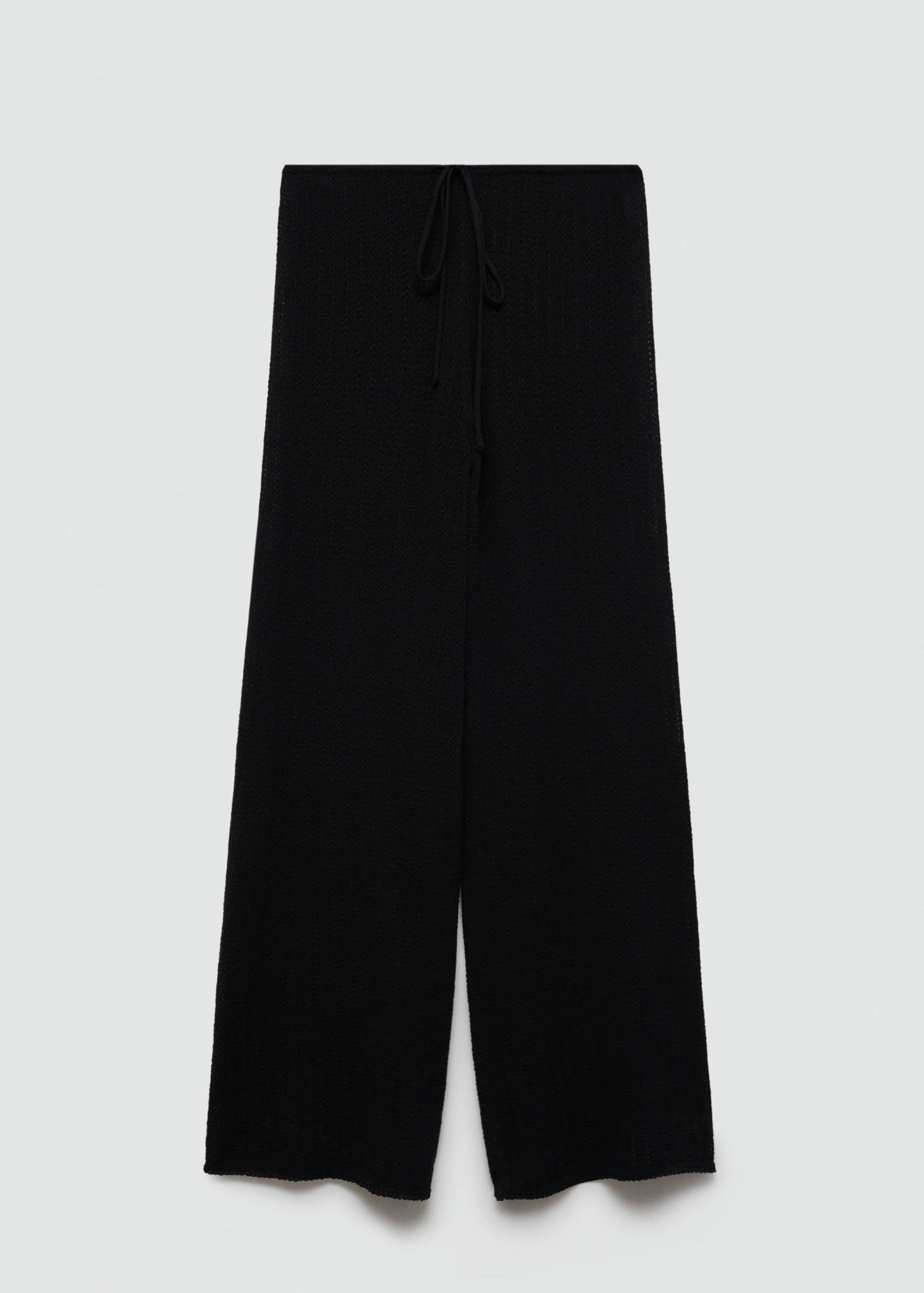 Straight knitted pants - Article without model