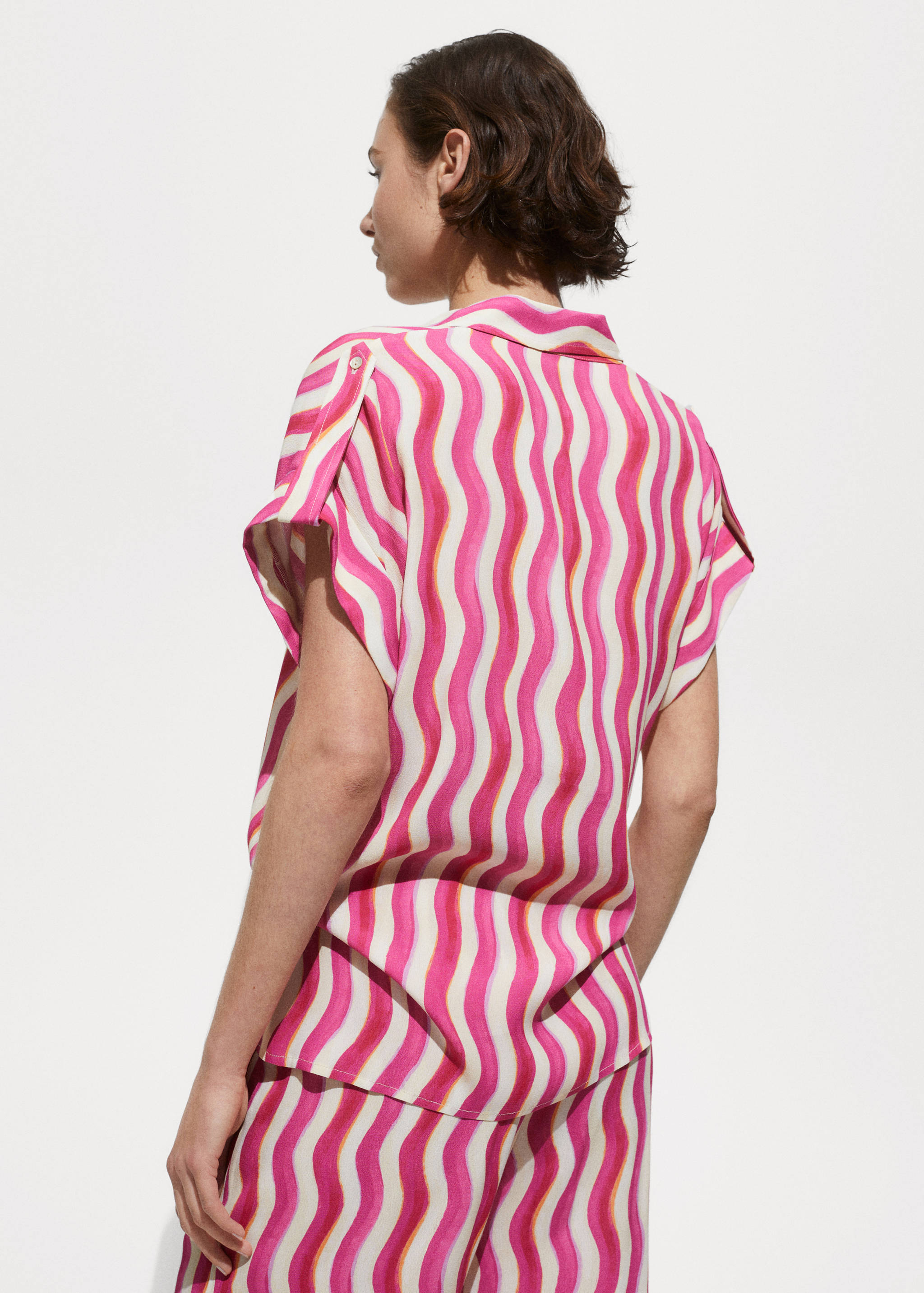 Chemise imprimée manches courtes - Verso de l’article