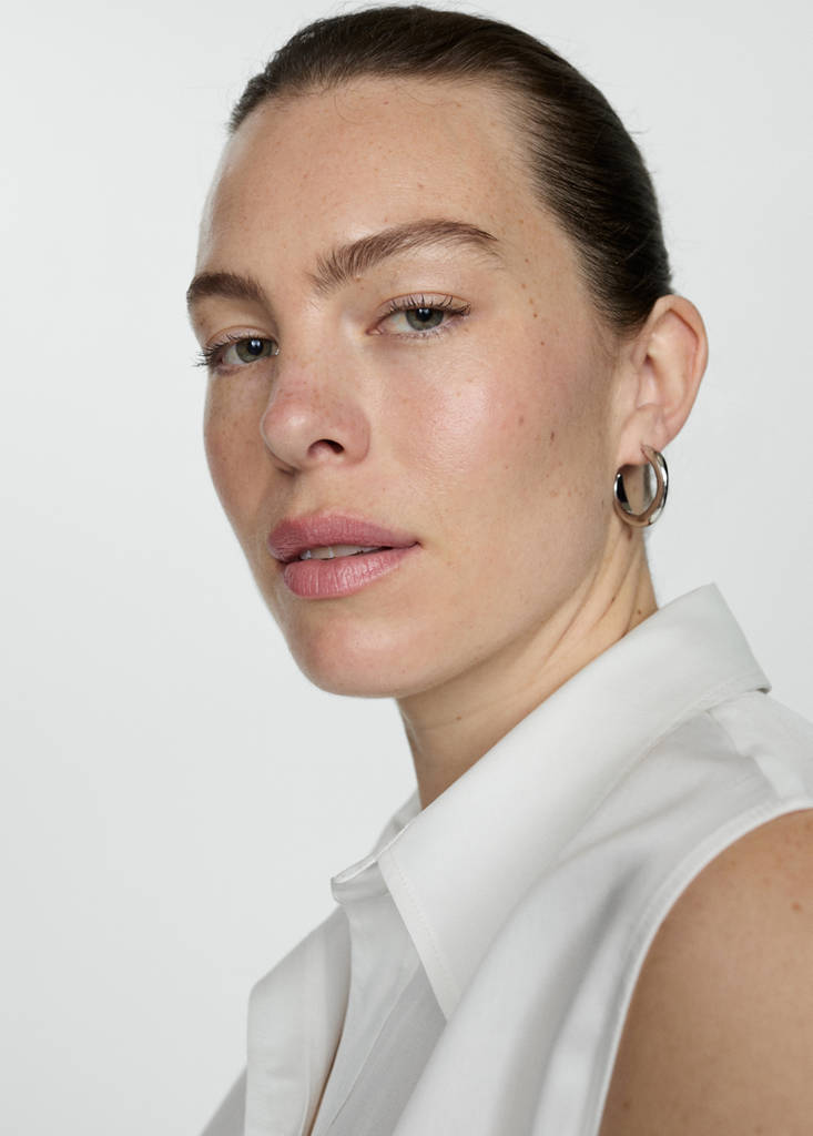 Lyocell sleeveless shirt — Off White