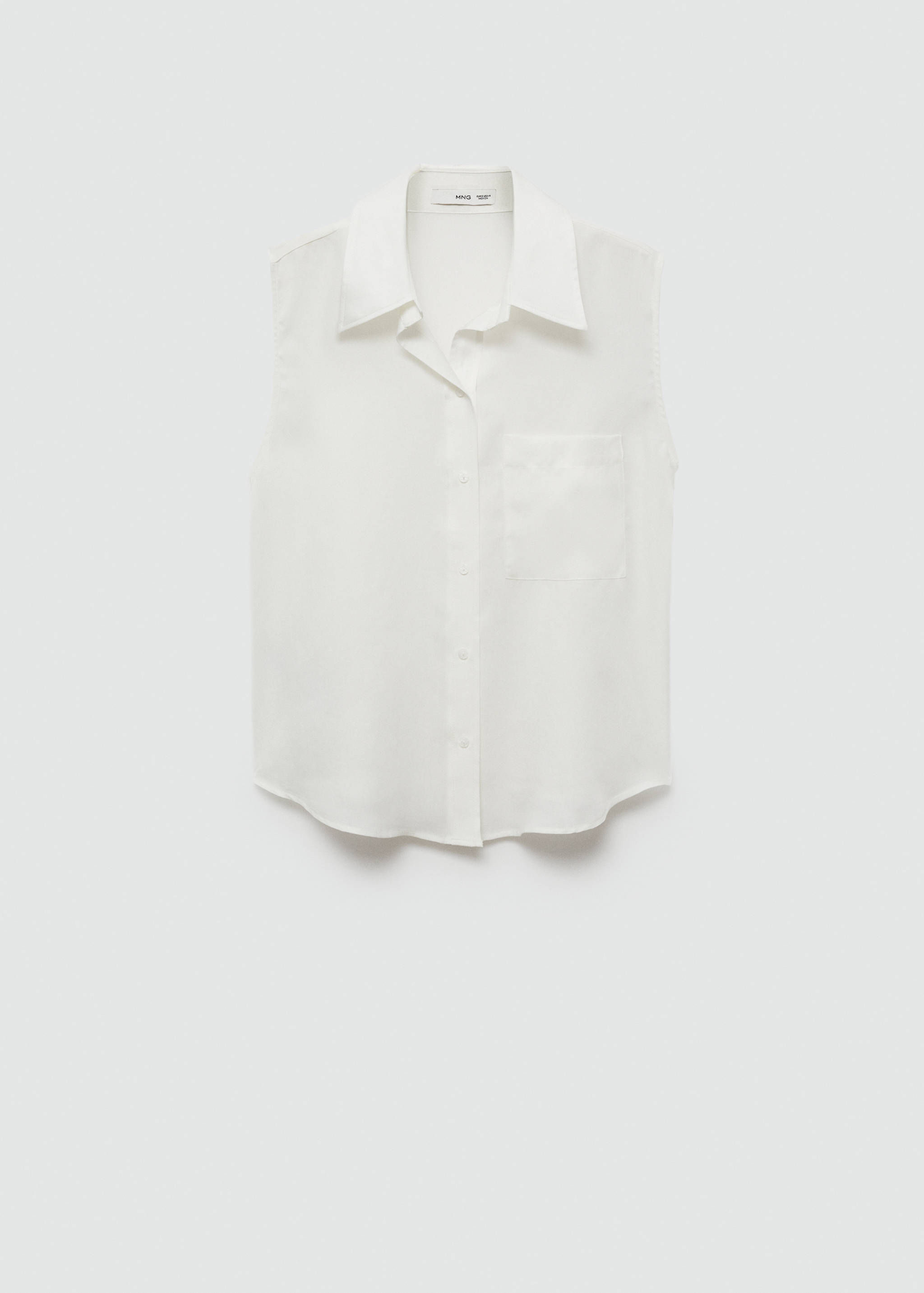 Lyocell sleeveless shirt - Article without model