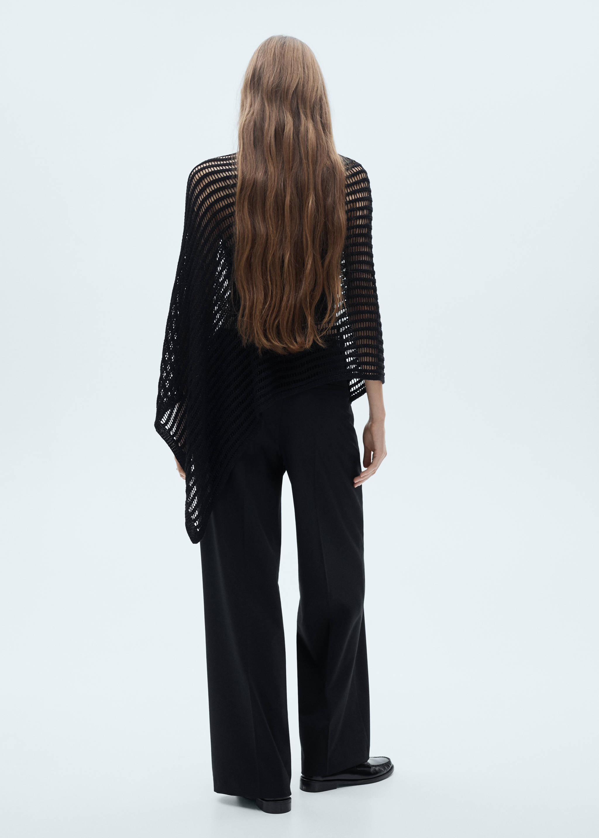 钩针编织金银线斗篷 - null