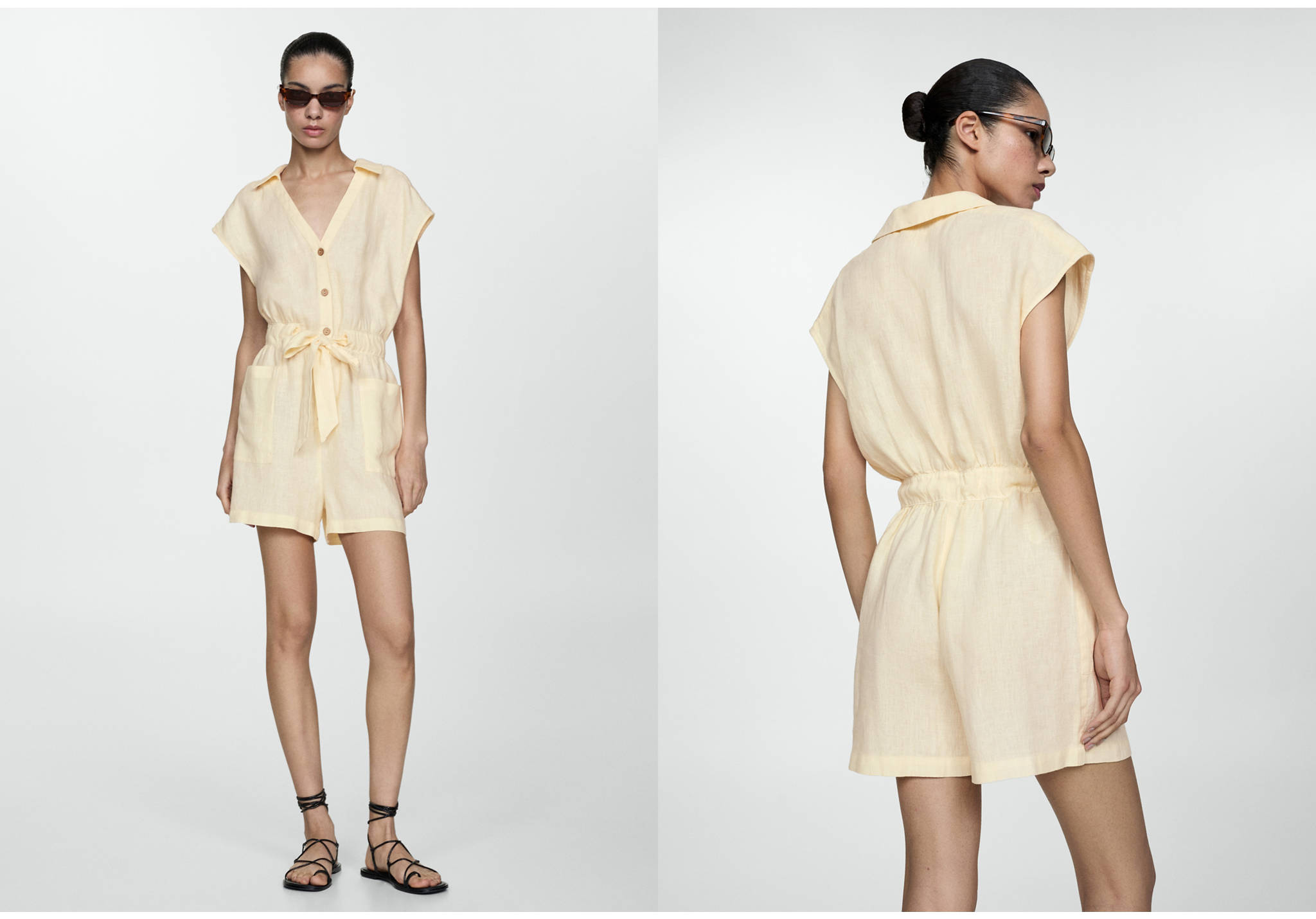 Combi-short lin nœud - Plan panoramique