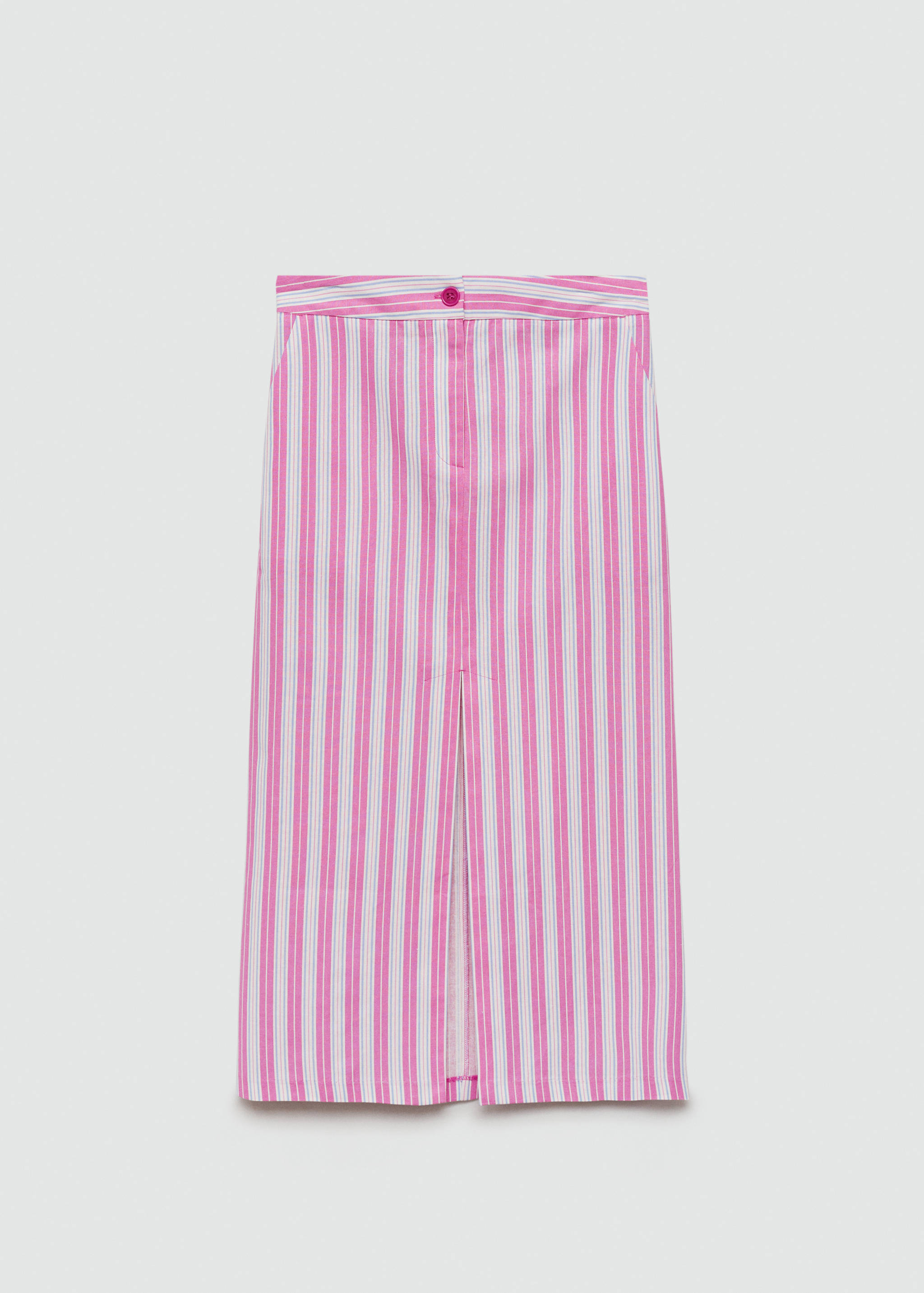 Slit striped skirt - Article without model