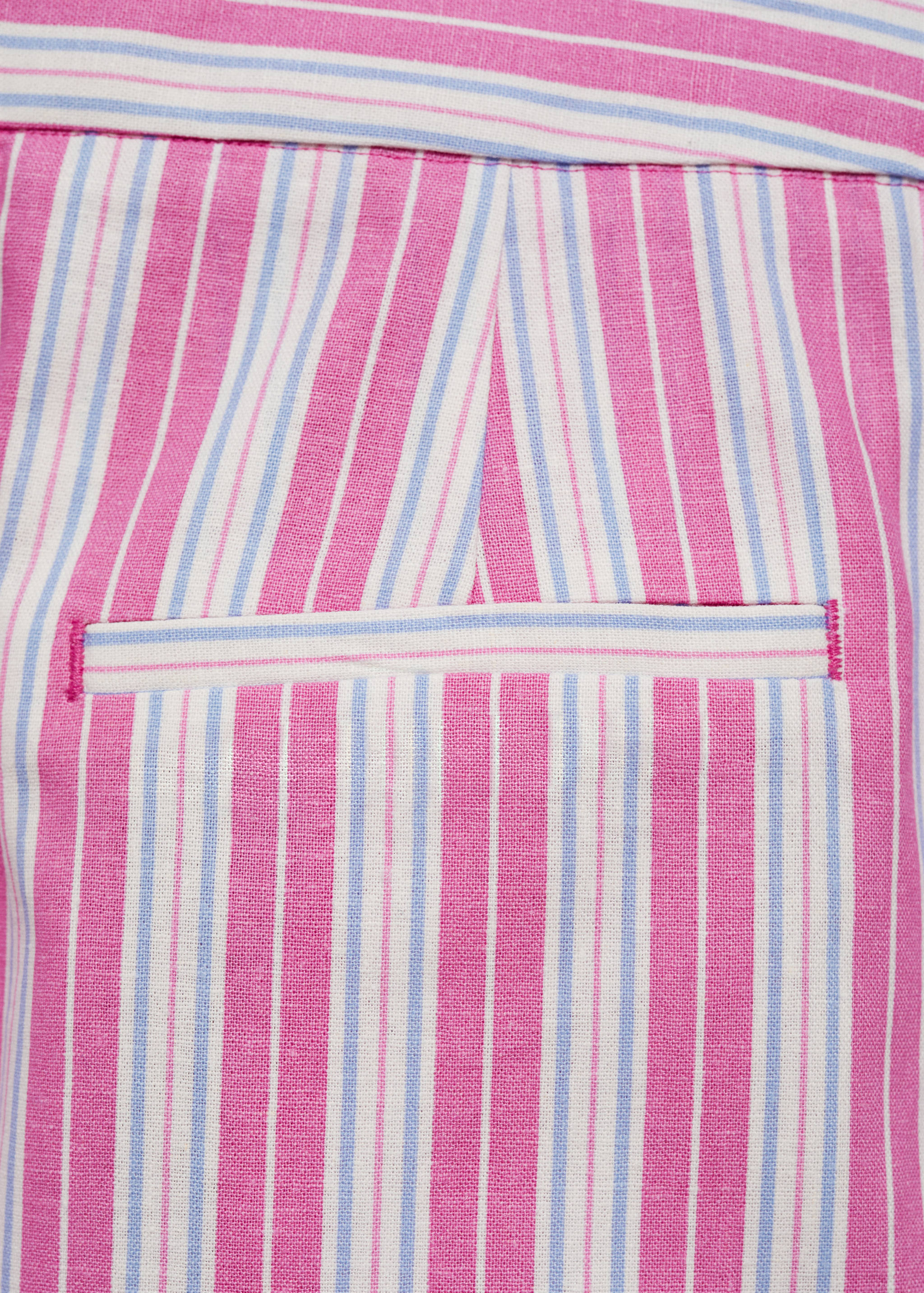 Slit striped skirt - Details of the article 0