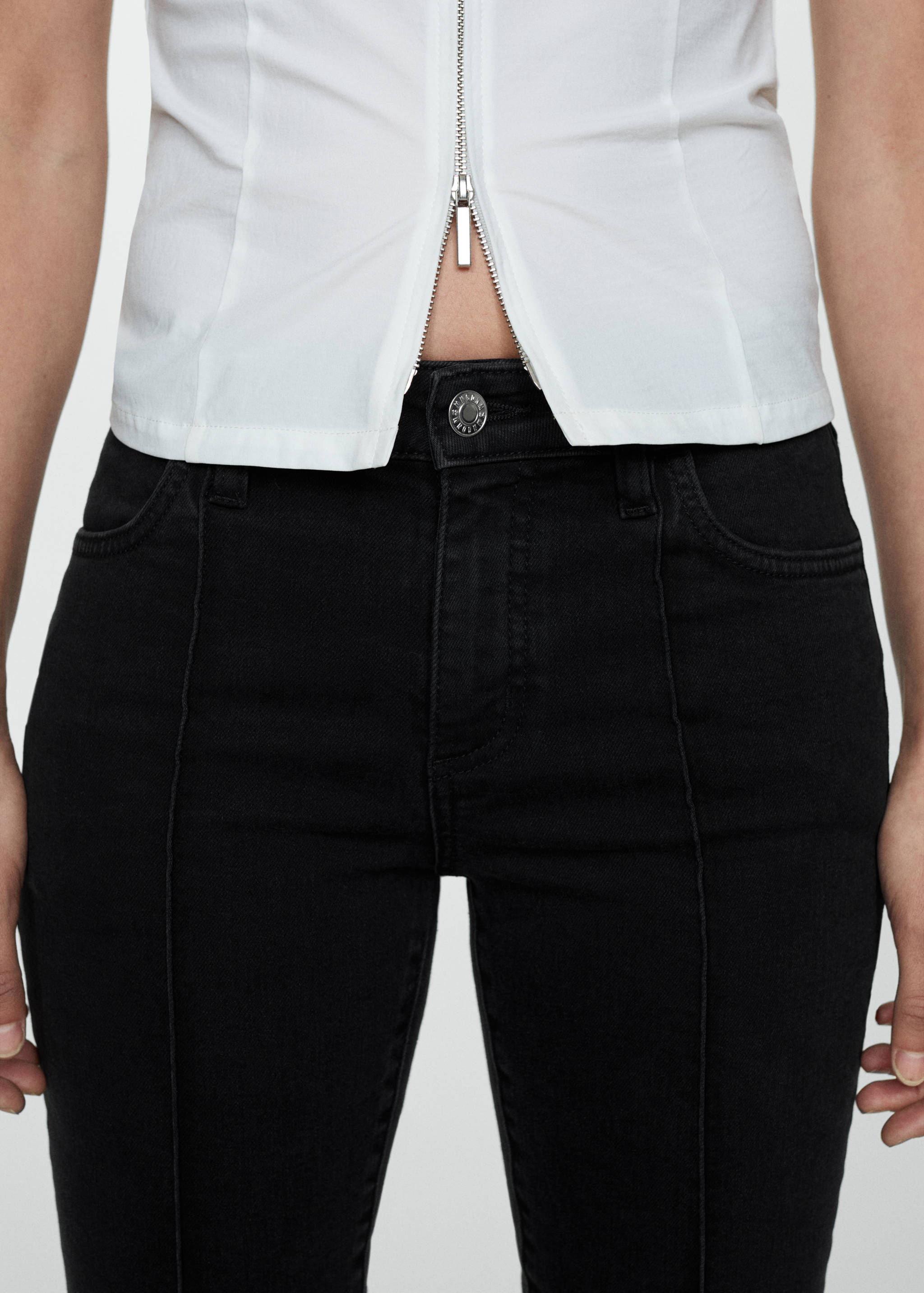 Jean slim capri coutures décoratives - Détail de l'article 6