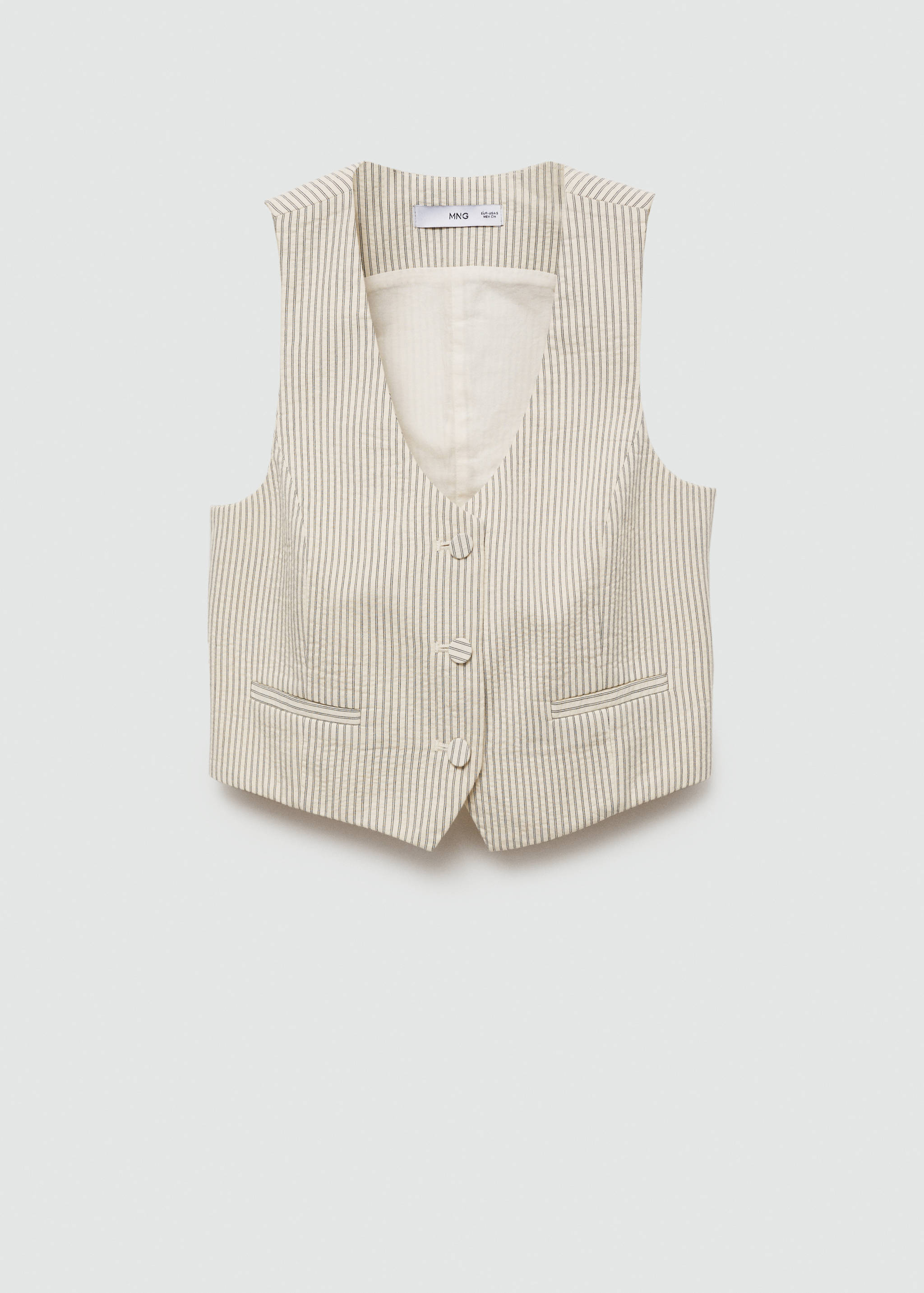 Striped gilet - Article without model