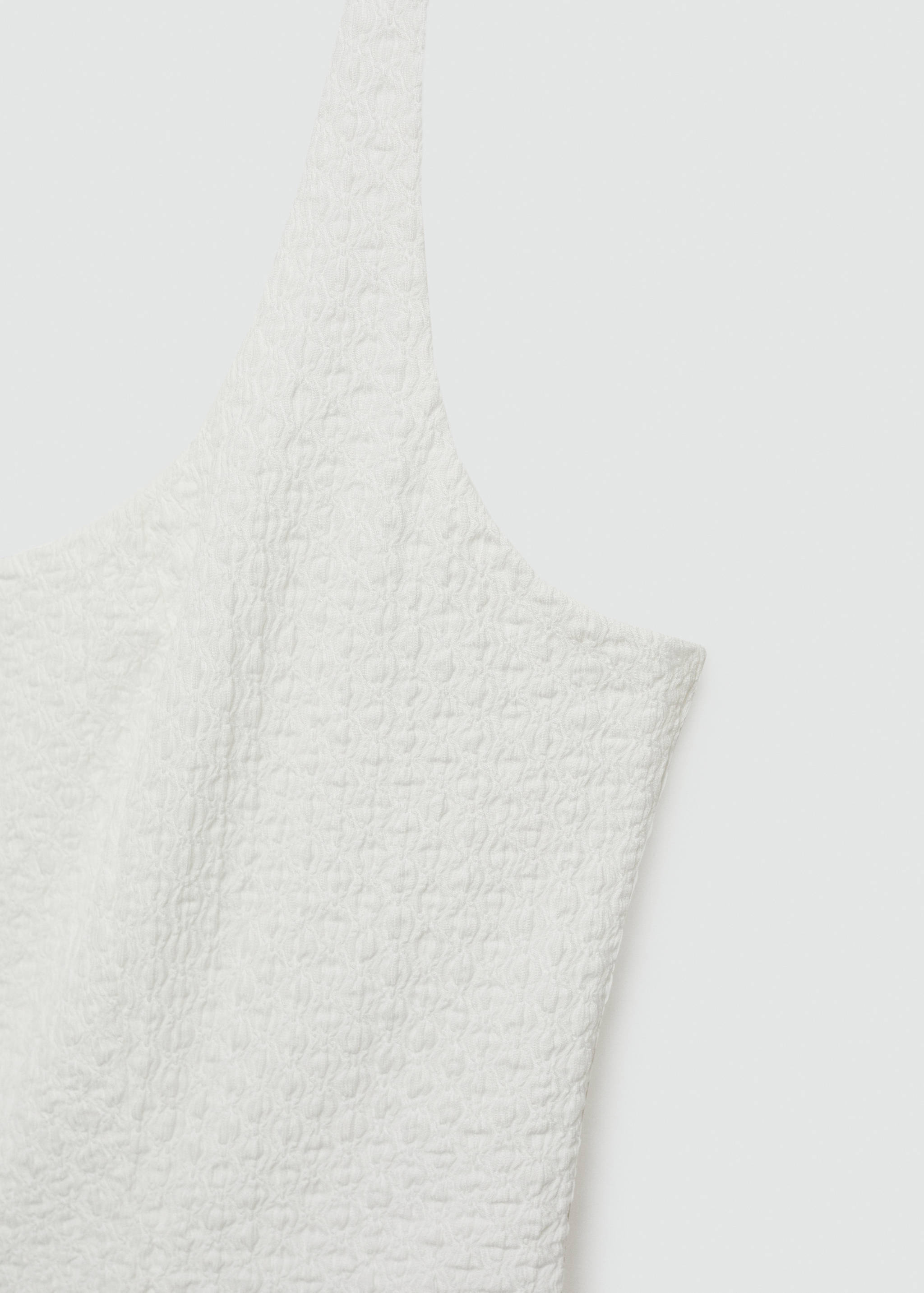 Textured short dress - Details of the article 0