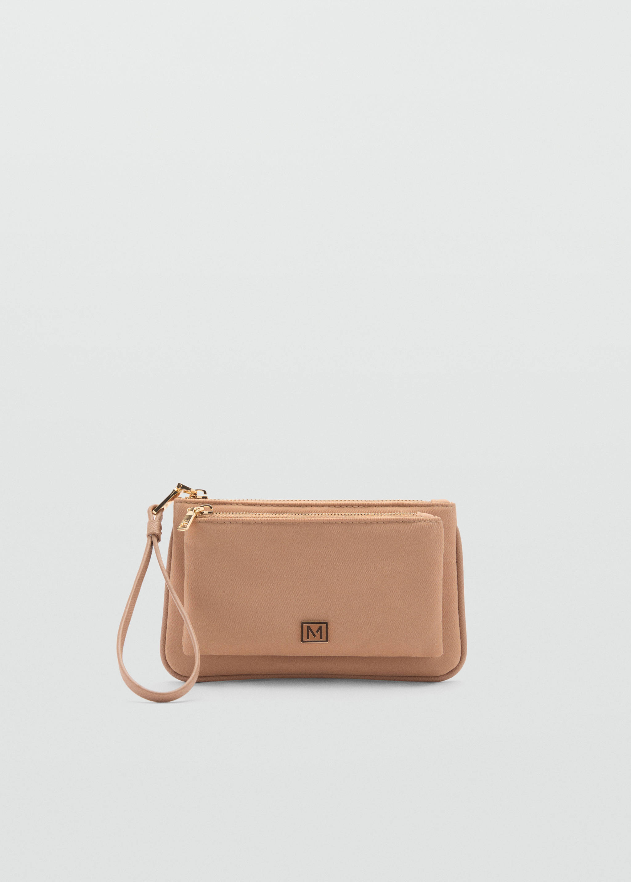 Double-compartment coin purse with logo - Article without model