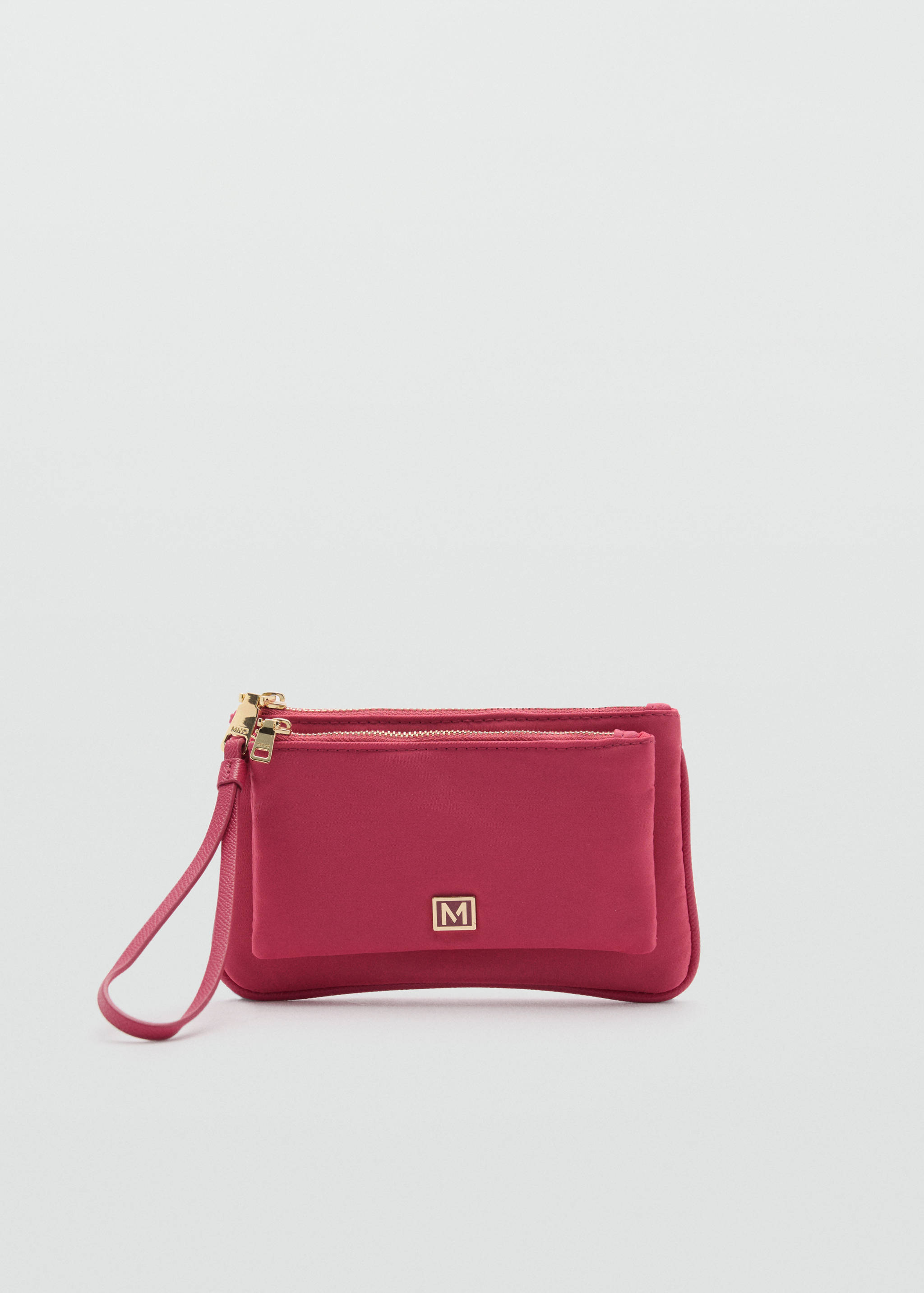 Double-compartment coin purse with logo - Article without model