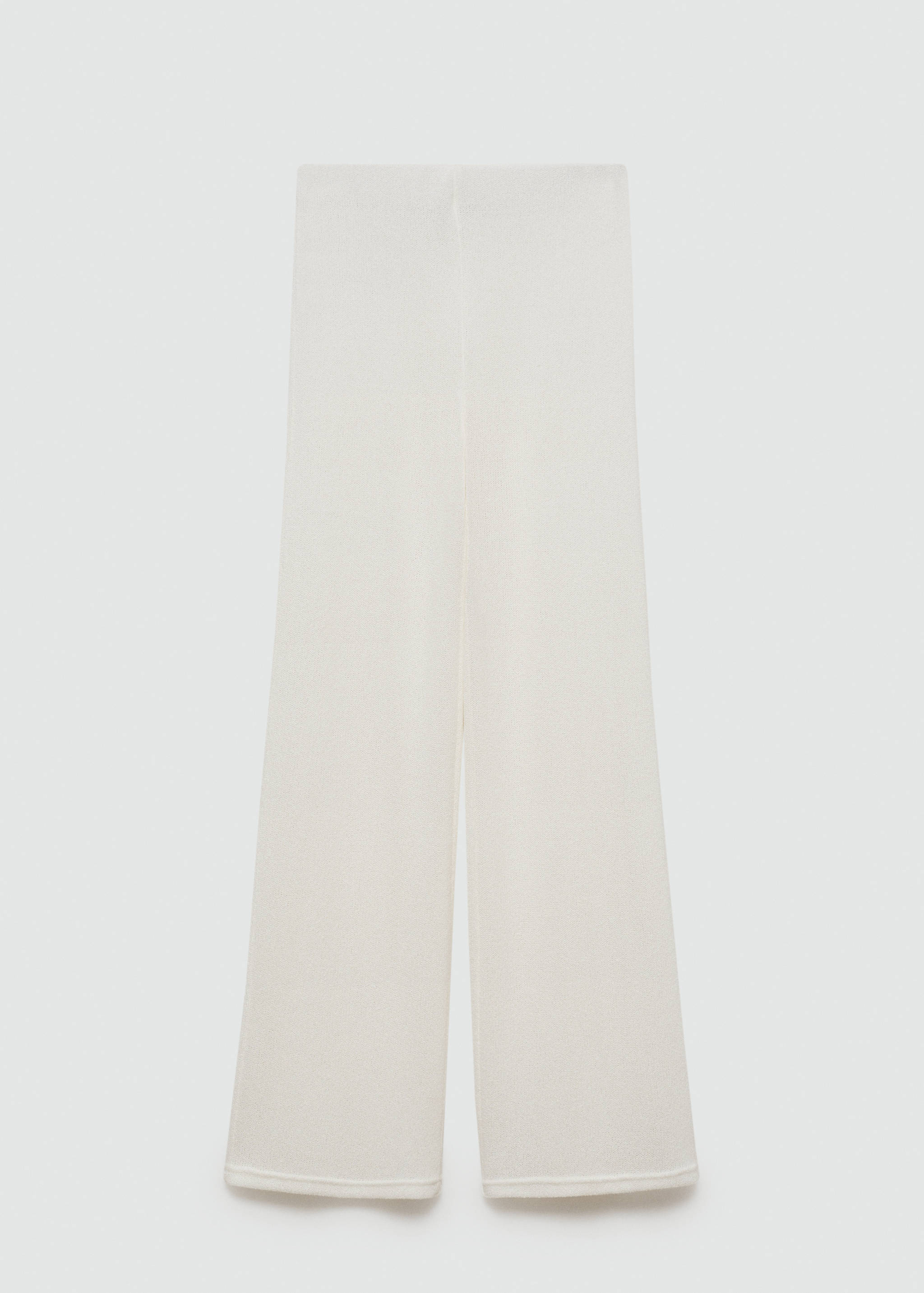 Straight knitted trousers - Article without model