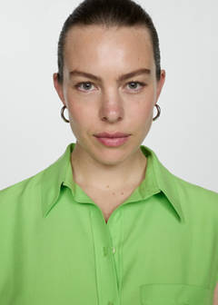 Lyocell sleeveless shirt — Green 6