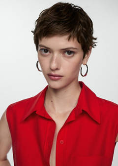 Lyocell sleeveless shirt — Red 4