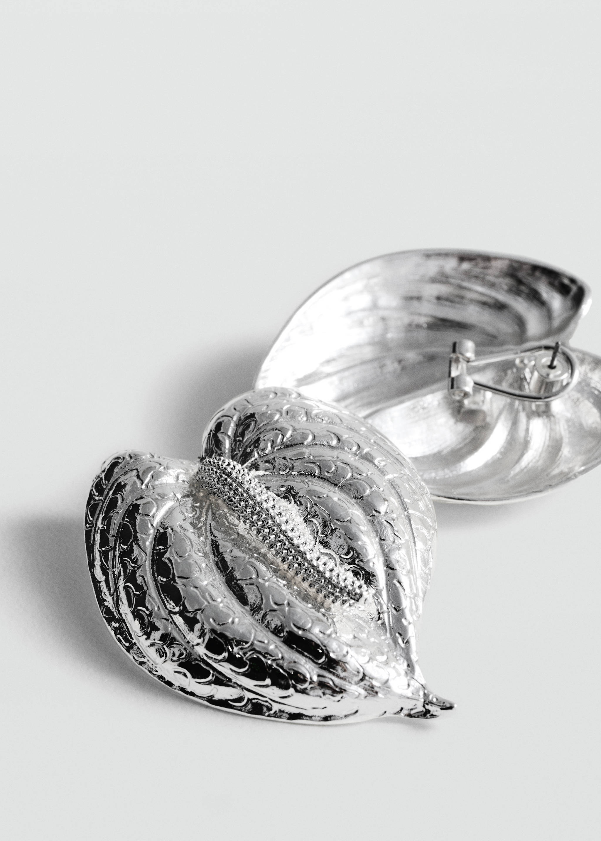 Maxi-leaf earrings - Medium plane