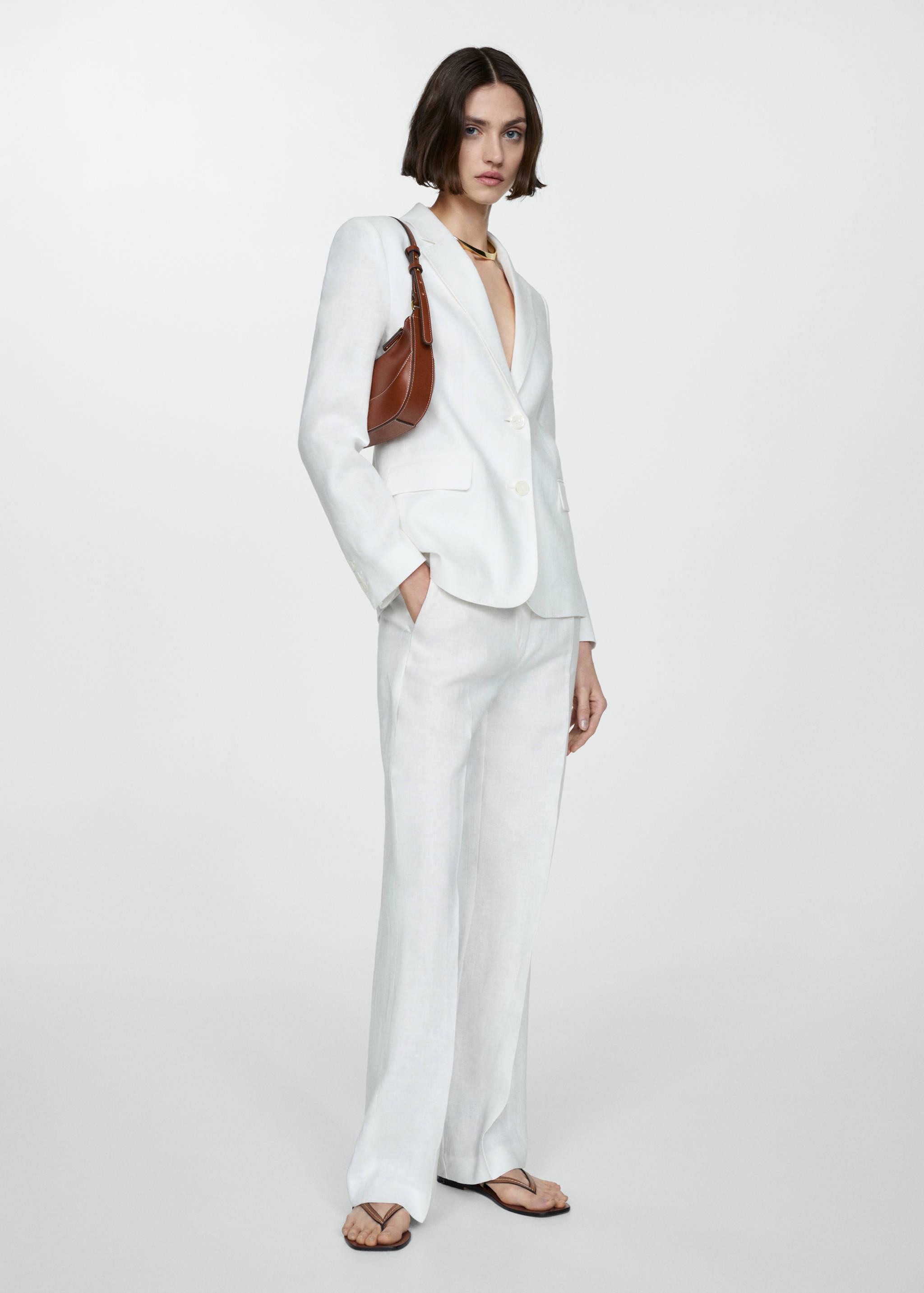 Linen suit jacket - General plane