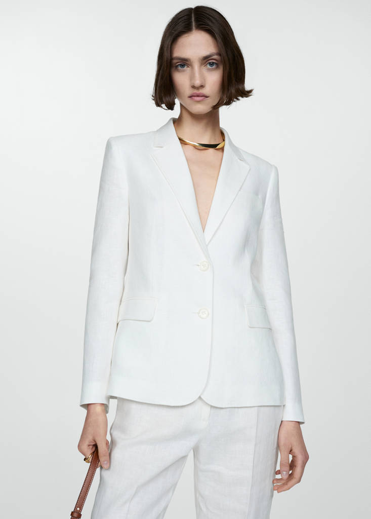 Linen suit blazer