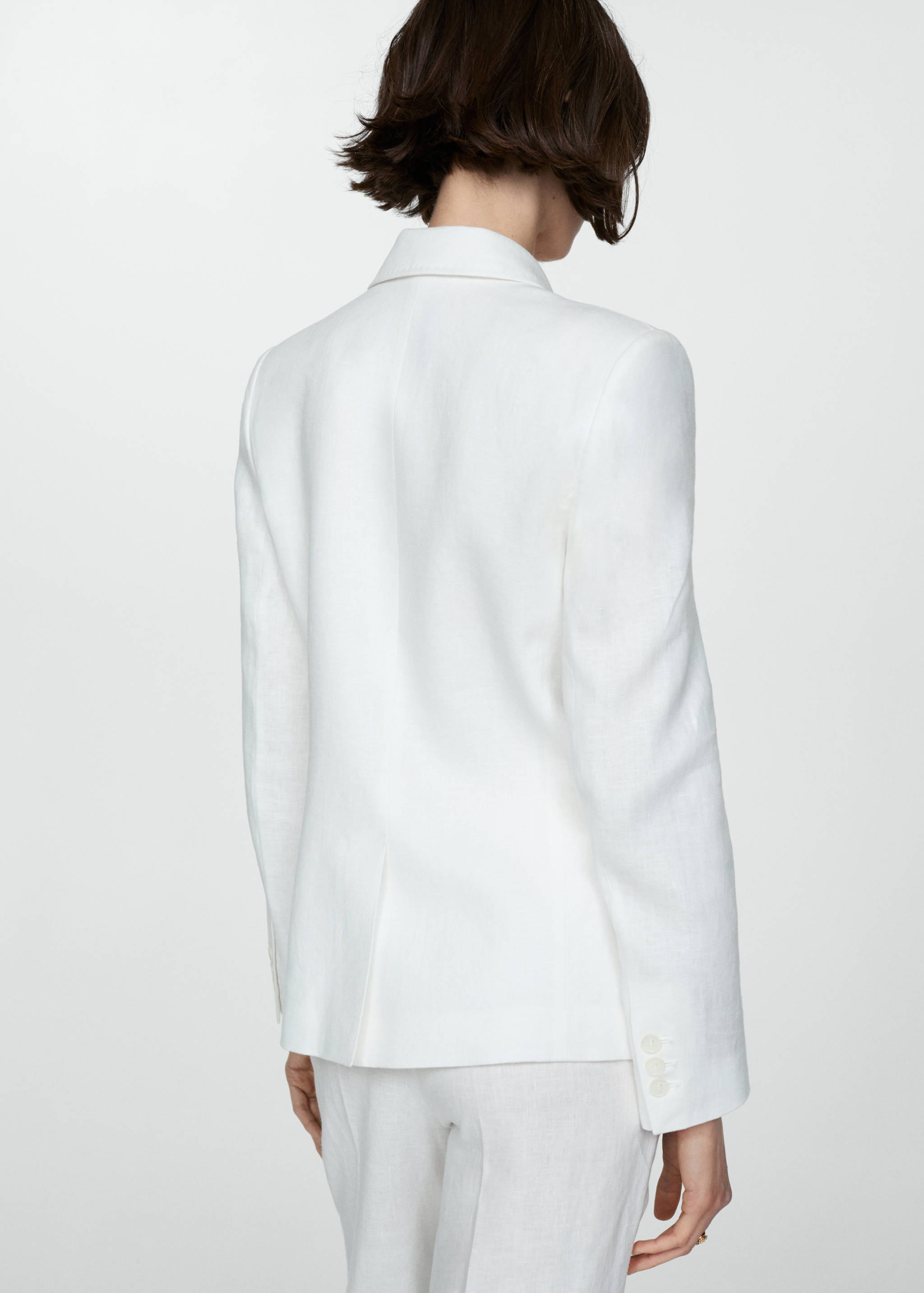Linen suit jacket - Reverse of the article