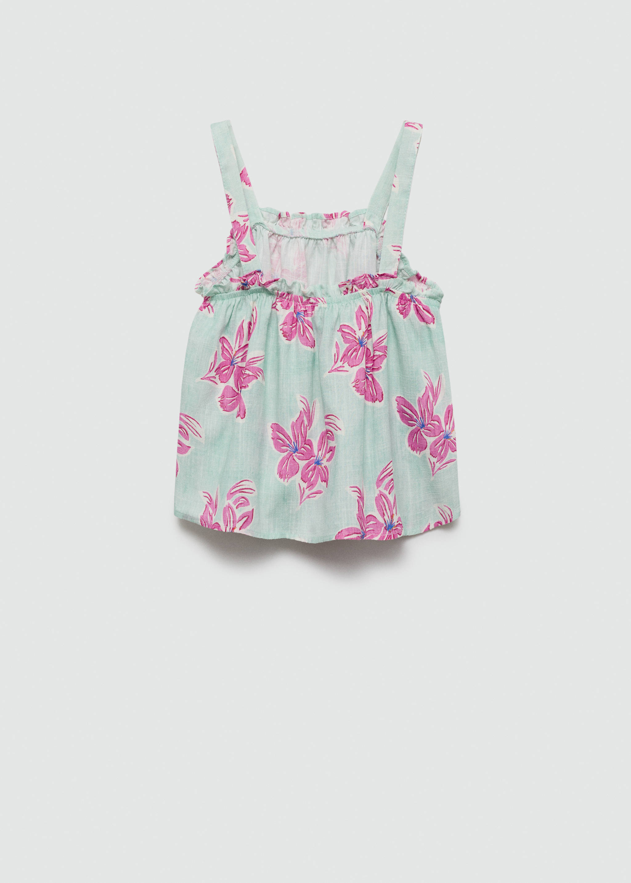 Floral print top - Reverse of the article