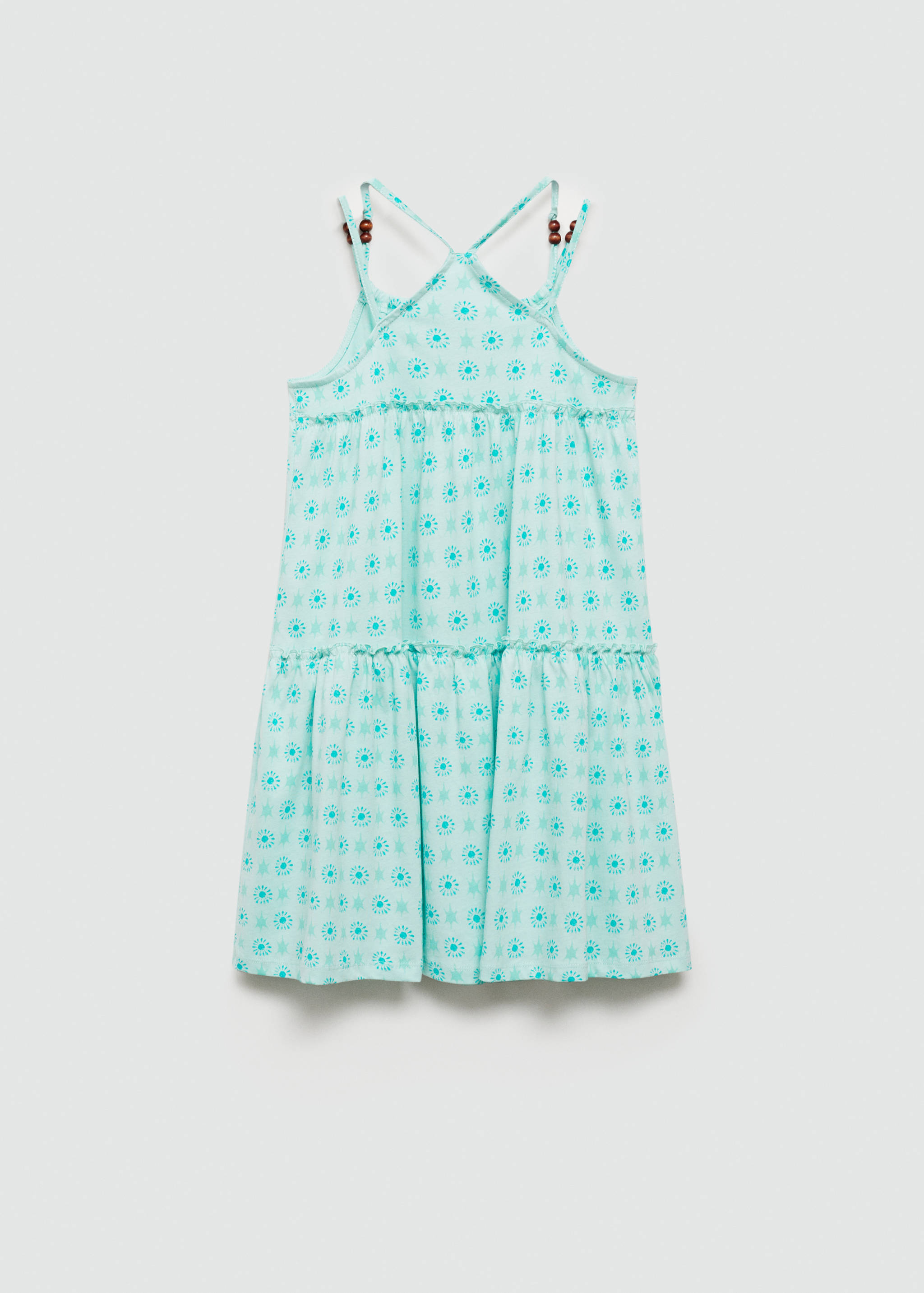 Printed beaded dress - Reverse of the article