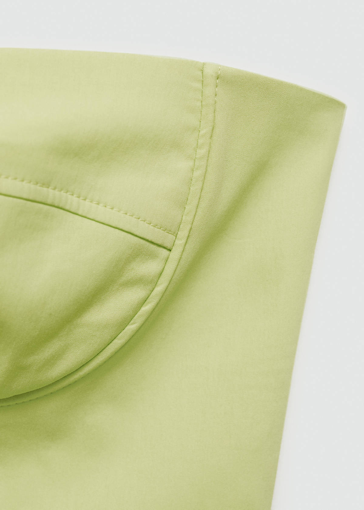 Strapless cropped top — Pastel Green