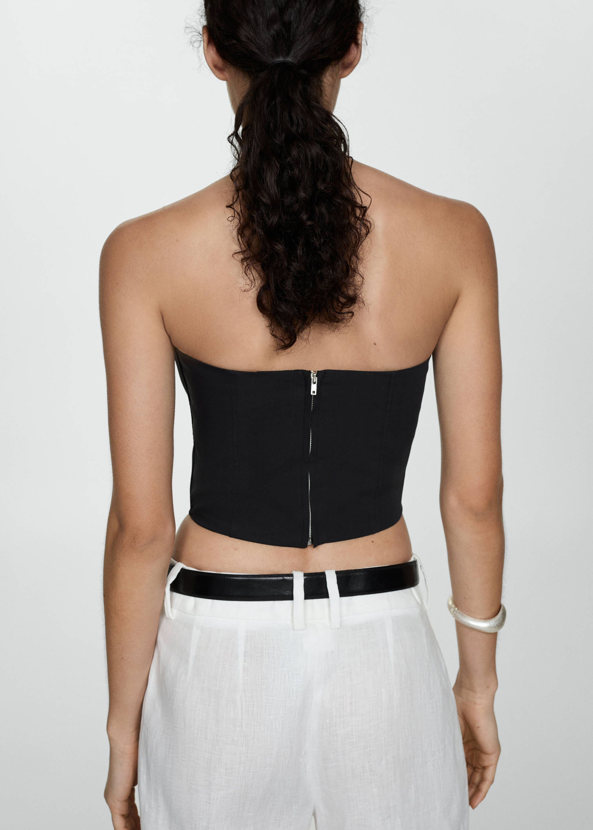 Crop top bustier - Verso de l’article