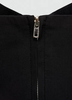 Strapless cropped top — Black 6