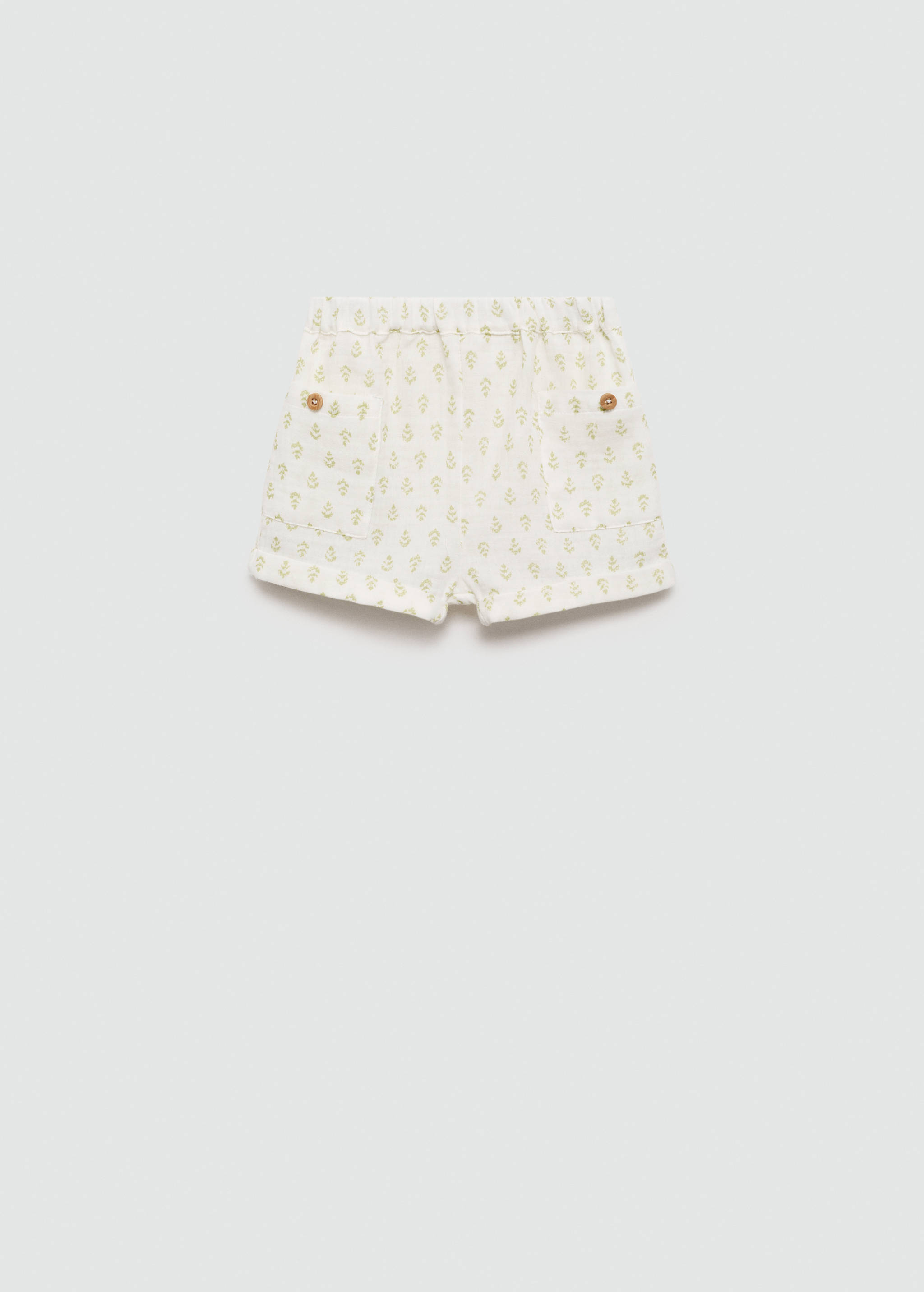 Printed cotton-blend short - Article without model