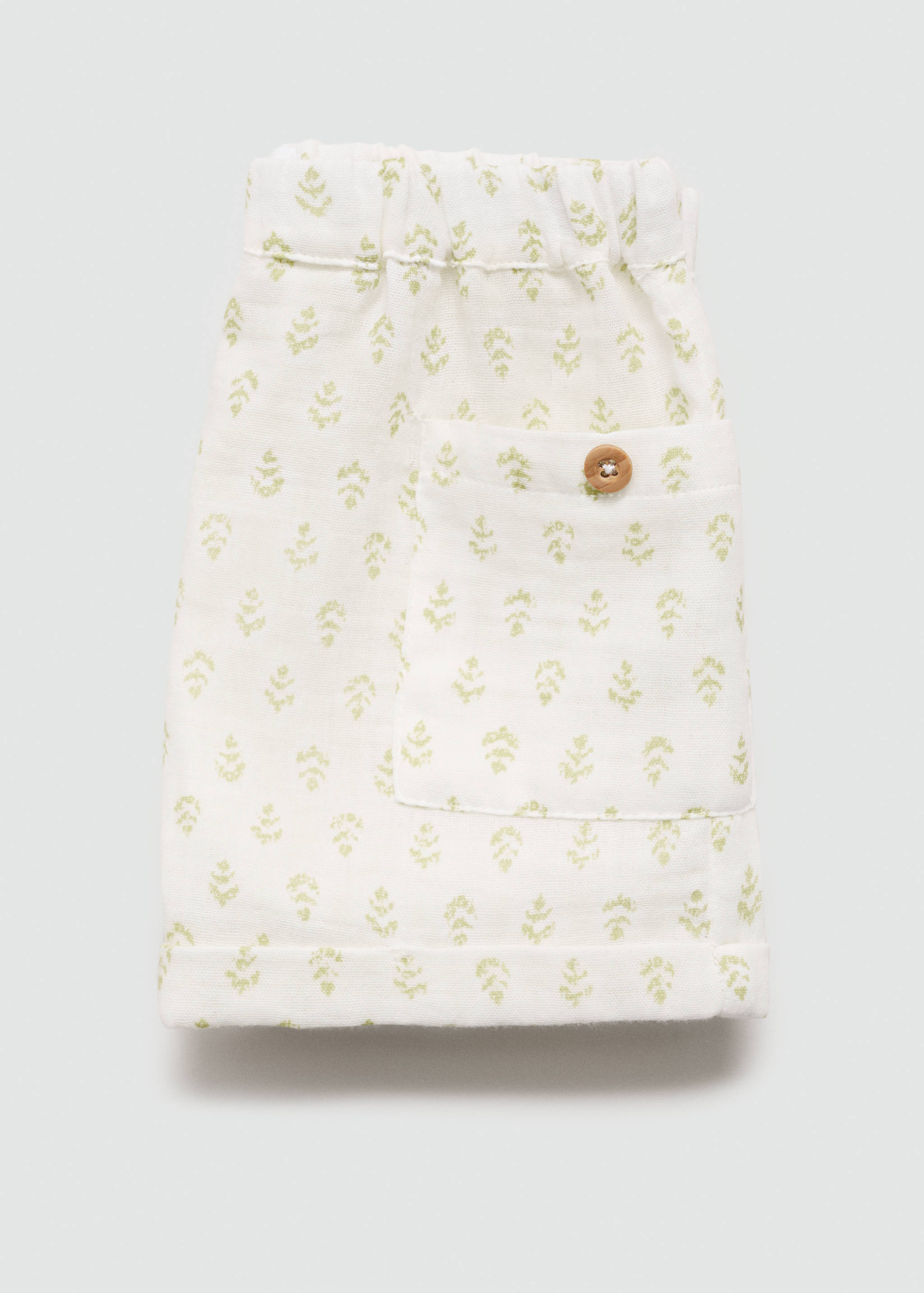 Printed cotton-blend short - Details of the article 8