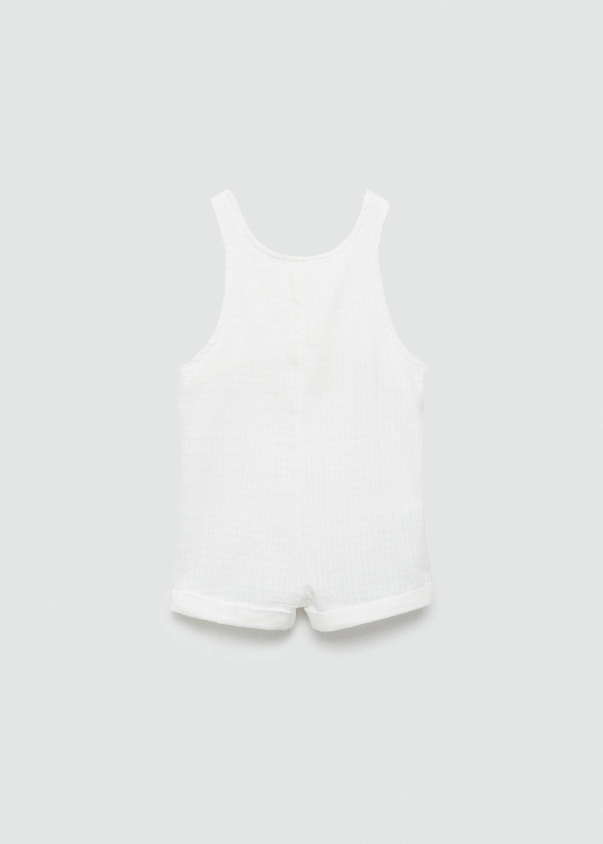Short cotton dungarees - Reverse of the article