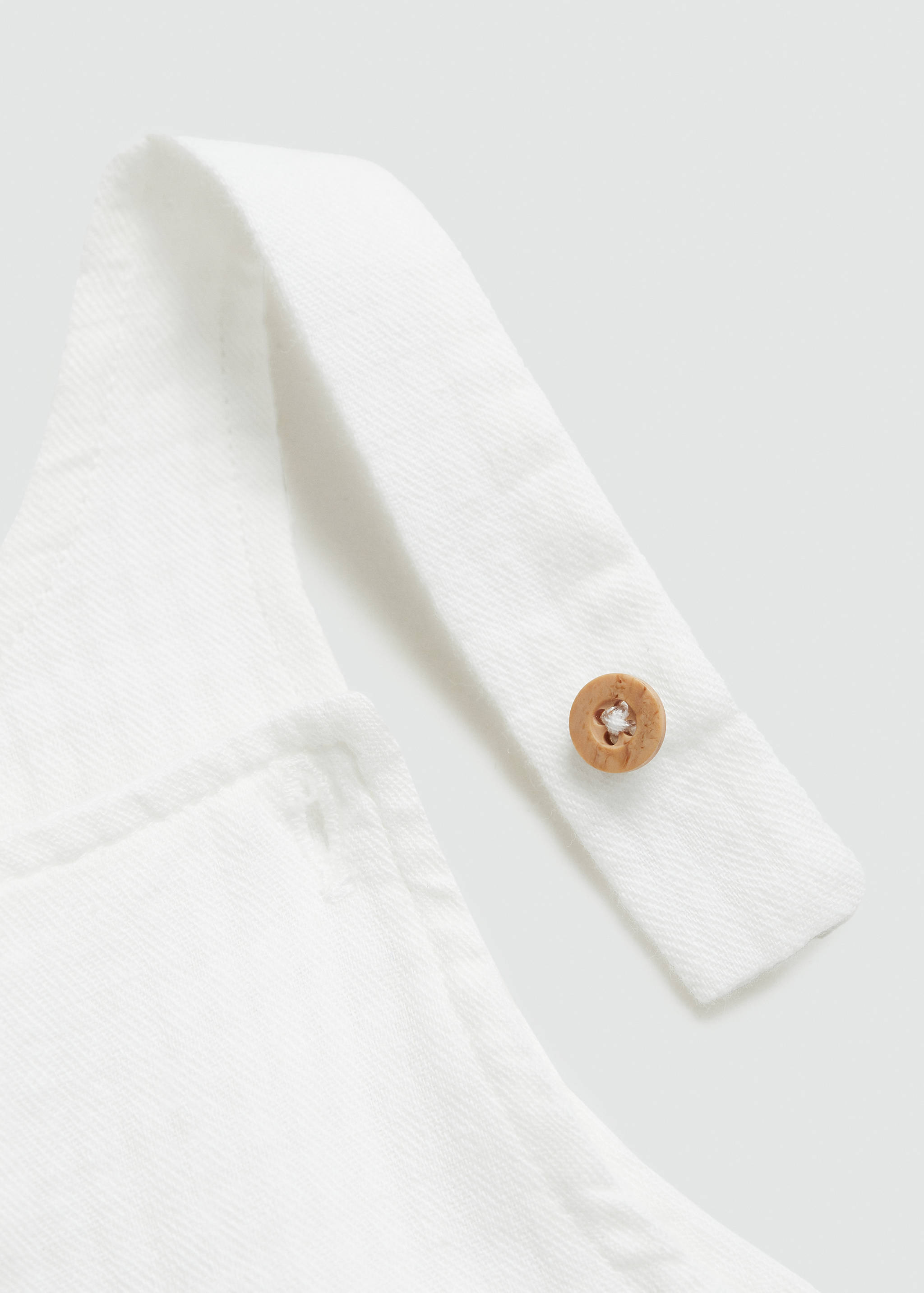 Short cotton dungarees - Details of the article 0