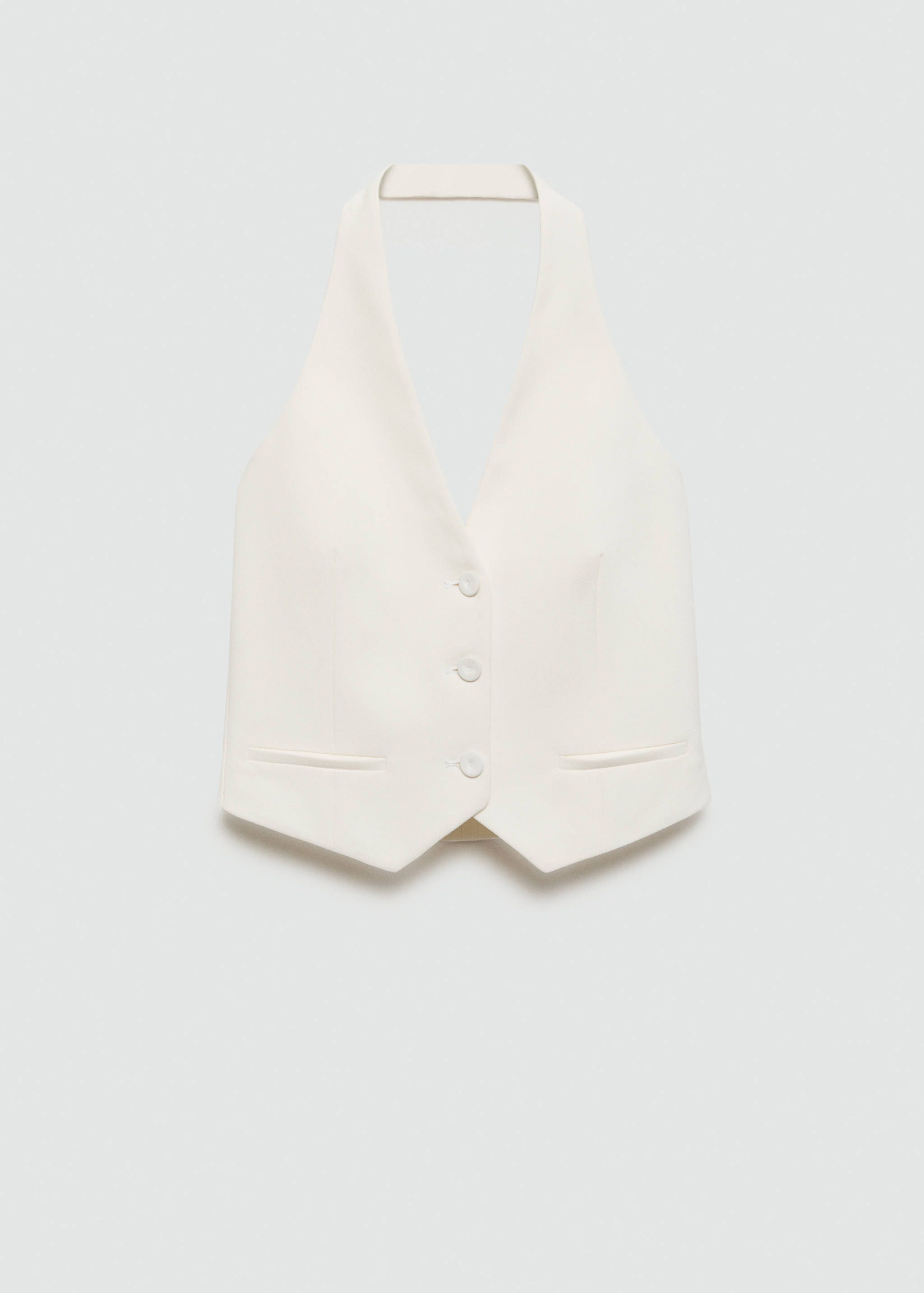 Halter-neck vest with buttons - Article without model