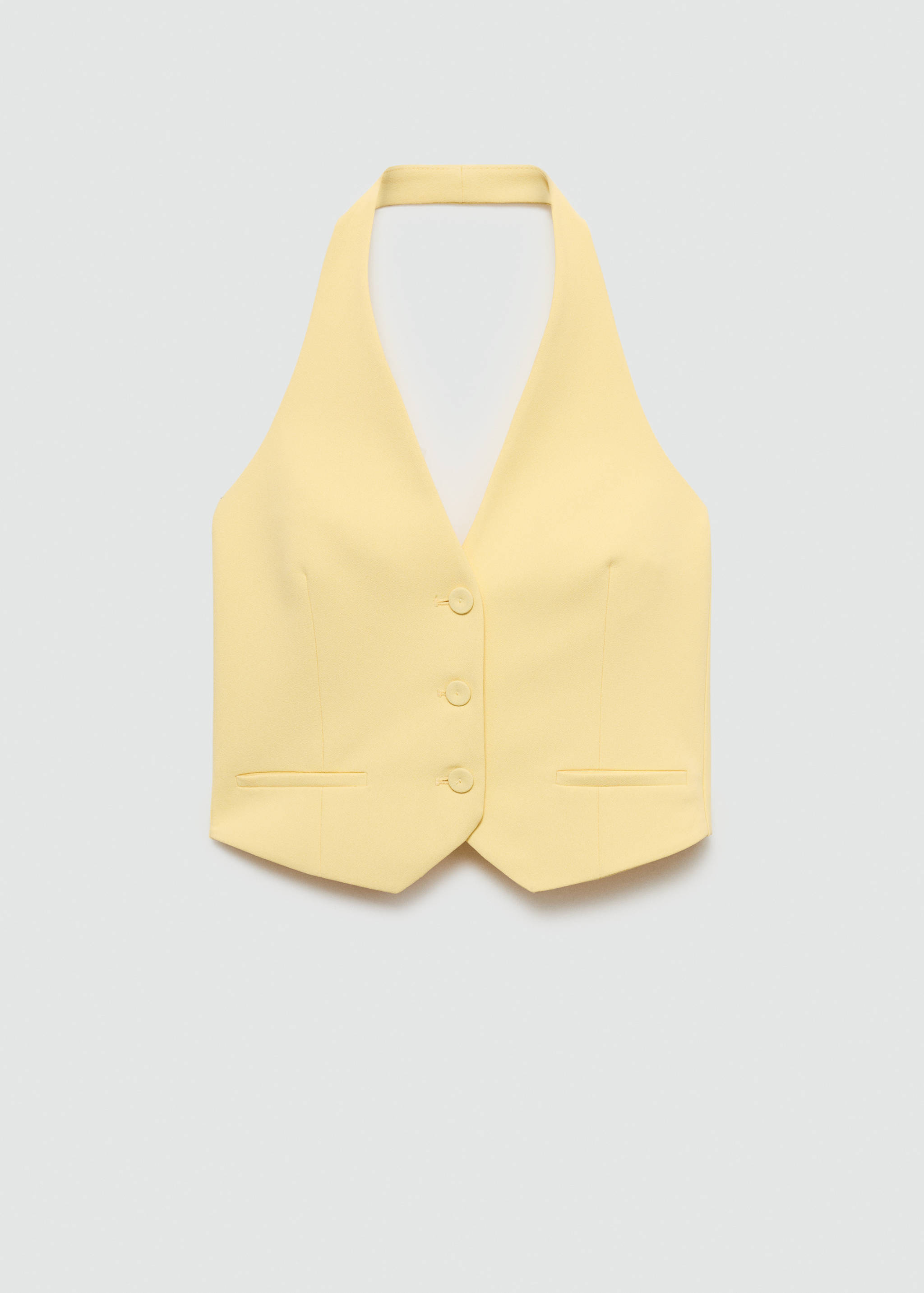 Halter-neck vest with buttons - Article without model