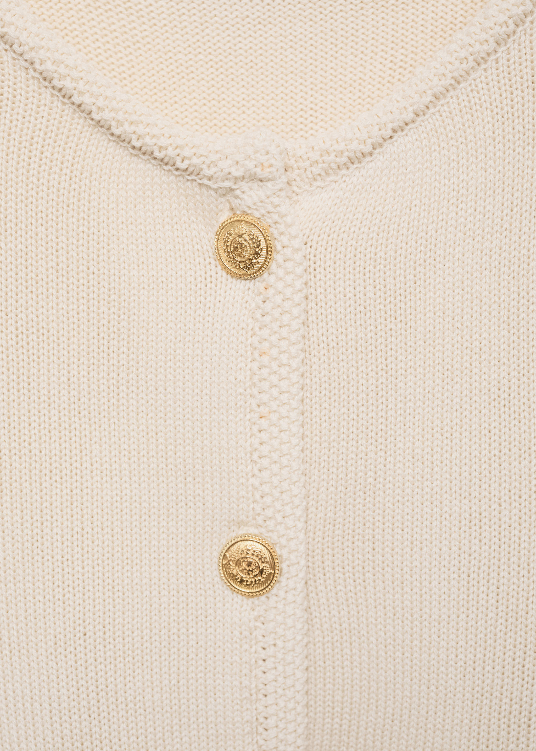 Knitted cardigan with jewel button - Details of the article 8